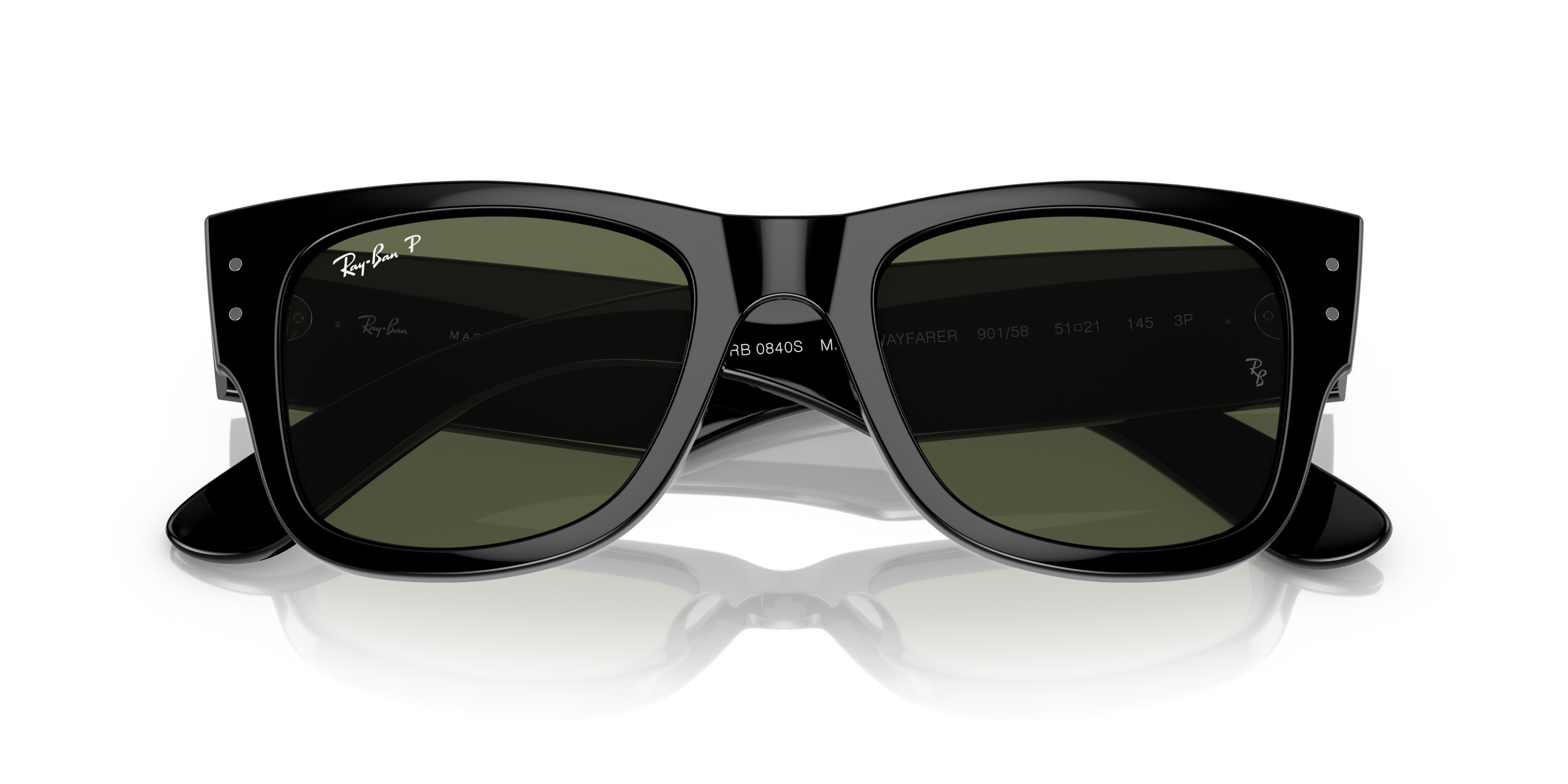 RAY-BAN SUNGLASSES MEGA WAYFARER - RB0840S 901/58 51