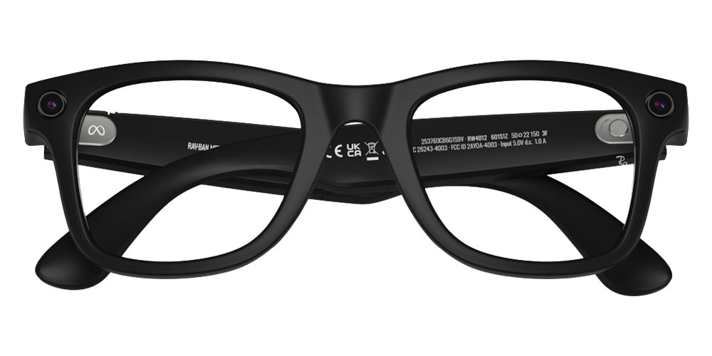 RAY-BAN SUNGLASSES META WAYFARER (GEN 2) - RW4012 601S1Z 50 - Matte Black