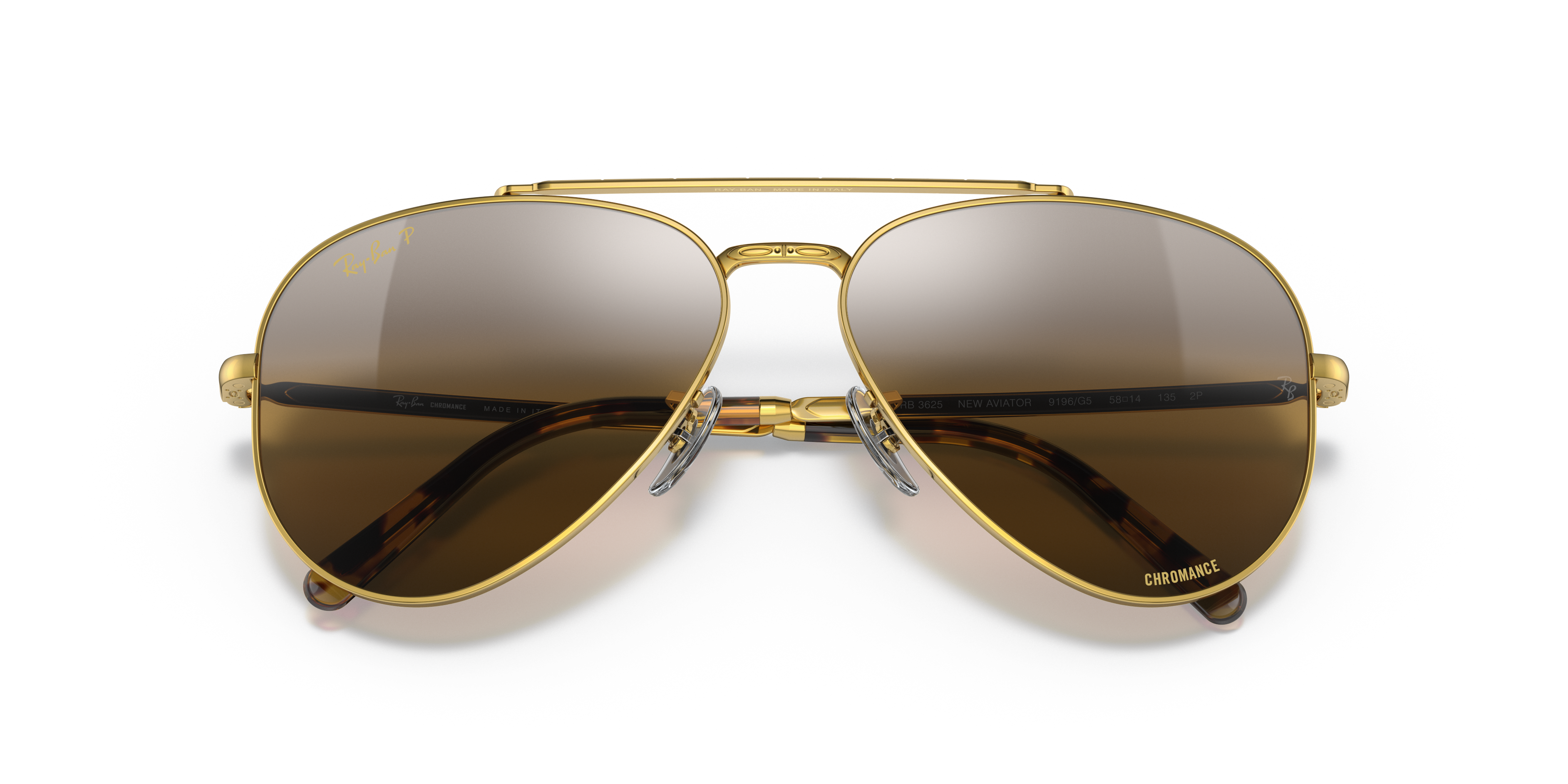 RAY-BAN SUNGLASSES NEW AVIATOR - RB3625 9196G5 58