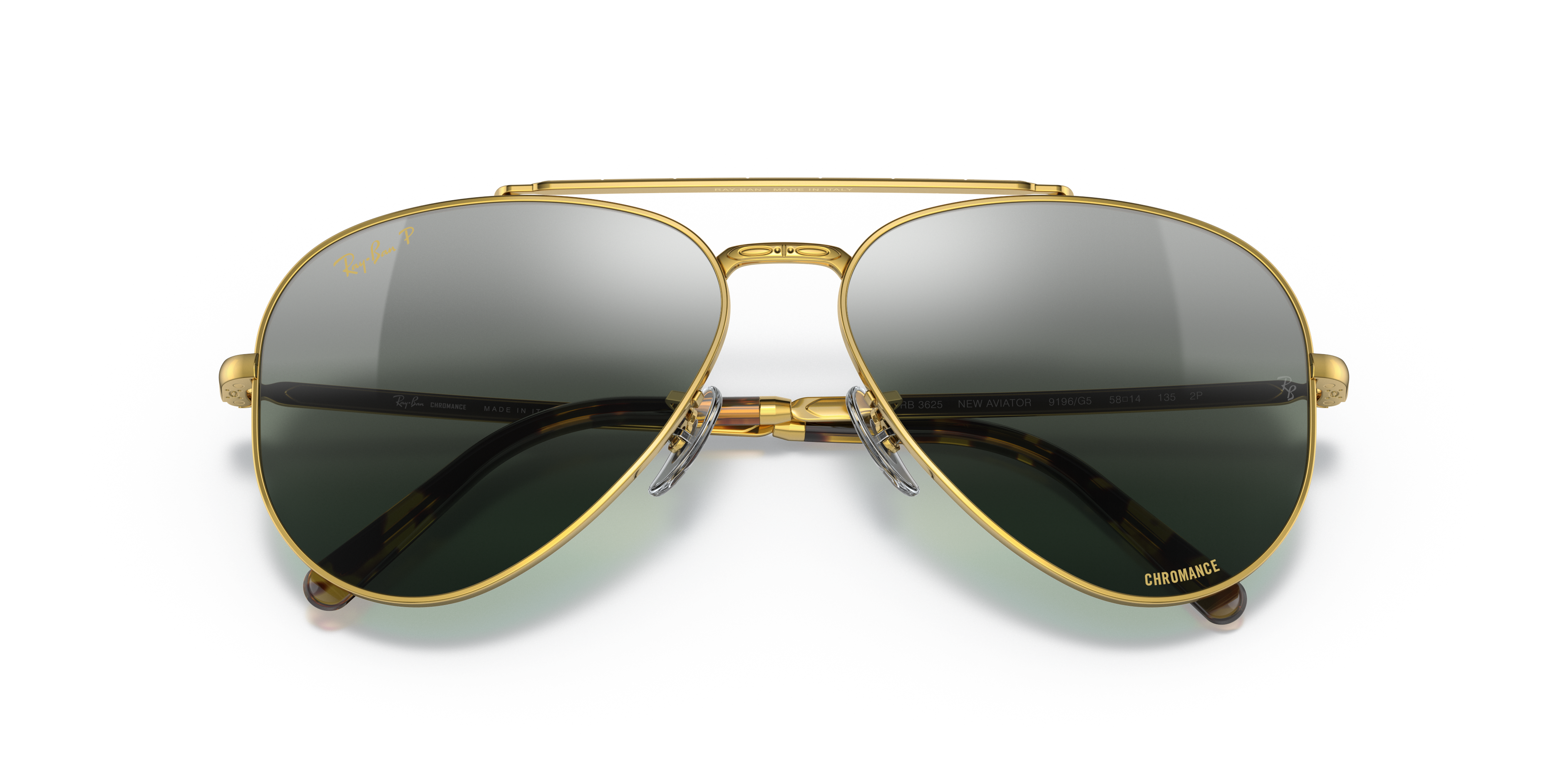 RAY-BAN SUNGLASSES NEW AVIATOR - RB3625 9196G6 58