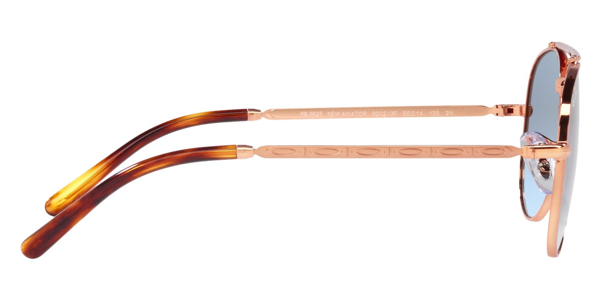 RAY-BAN SUNGLASSES NEW AVIATOR - RB3625 92023F 55 - Rose Gold