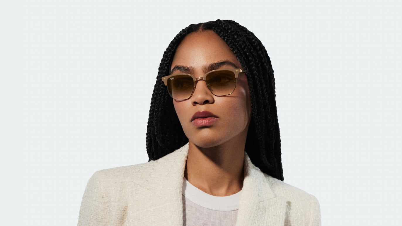 RAY-BAN SUNGLASSES NEW CLUBMASTER - RB4416 672151 53