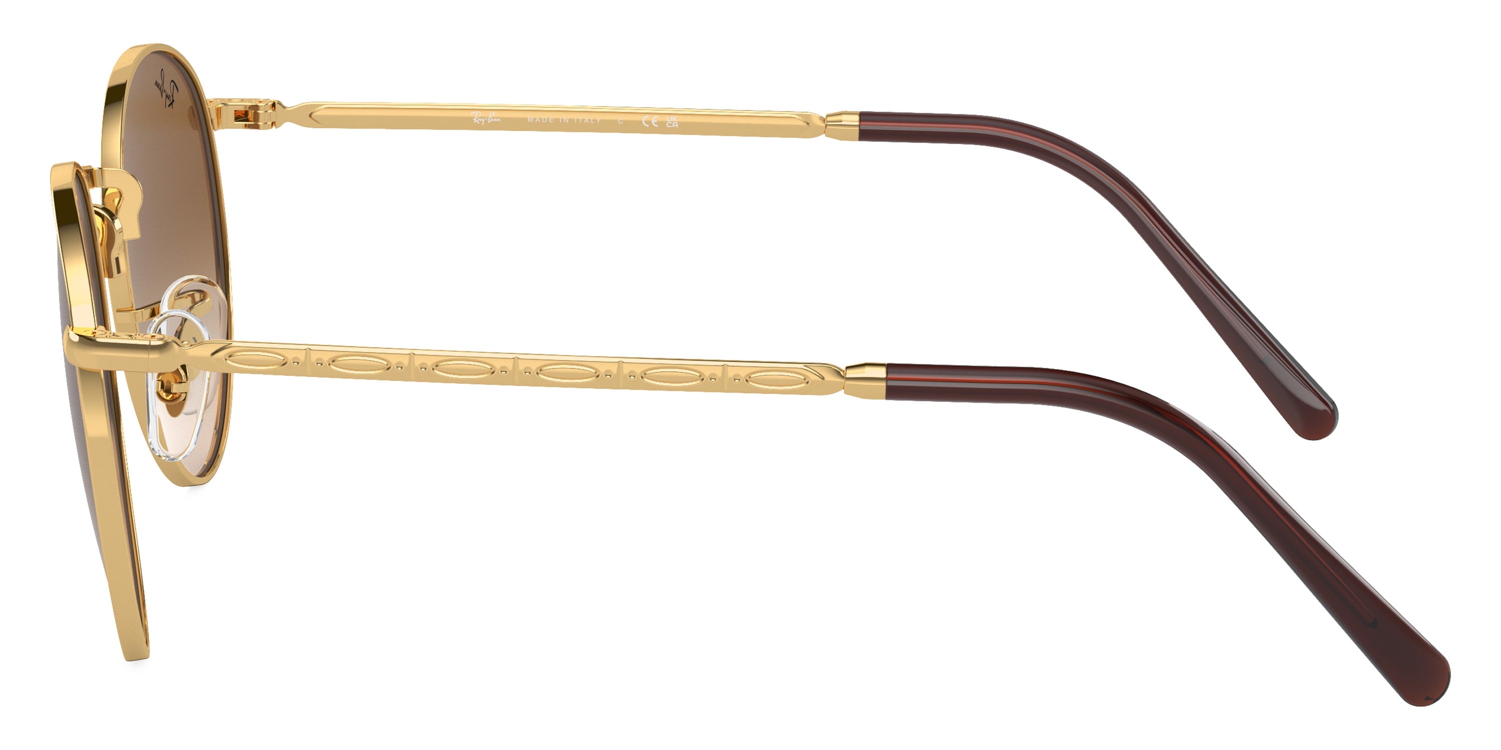 RAY-BAN SUNGLASSES NEW ROUND - RB3637 001/51 50 - Gold