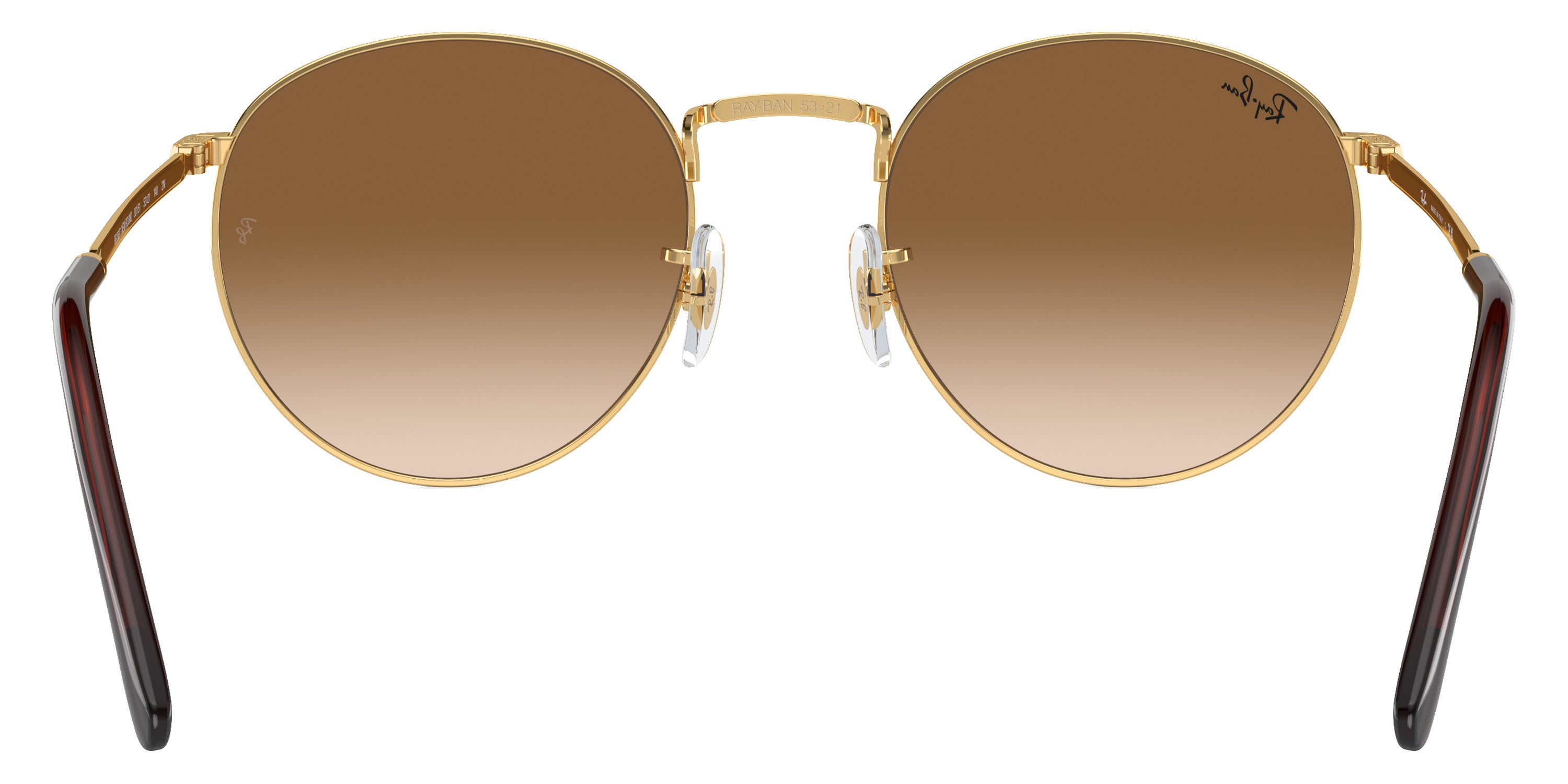 RAY-BAN SUNGLASSES NEW ROUND - RB3637 001/51 50 - Gold