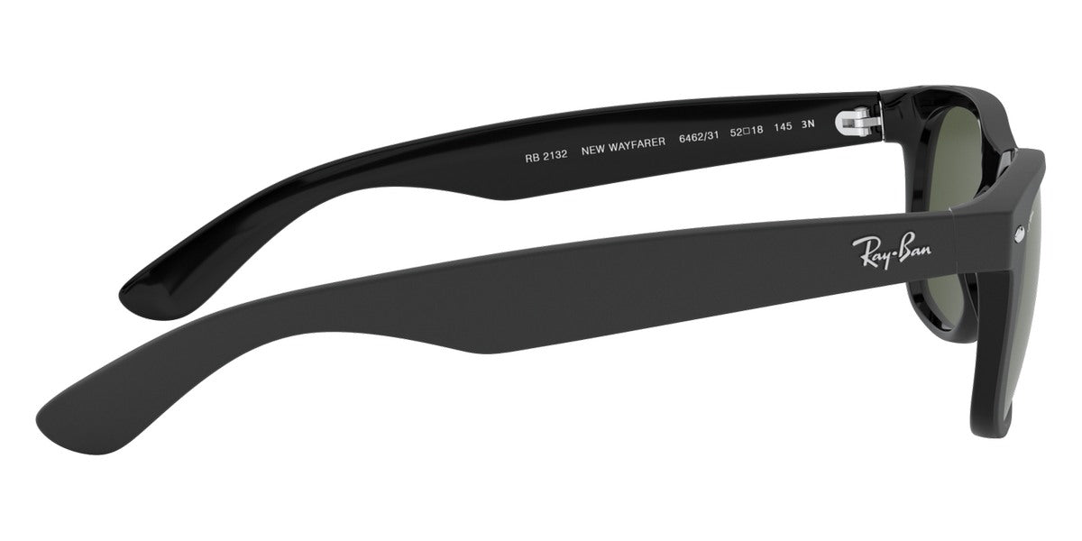 RAY-BAN SUNGLASSES NEW WAYFARER - RB2132 646231 58 - Rubber Black On Black