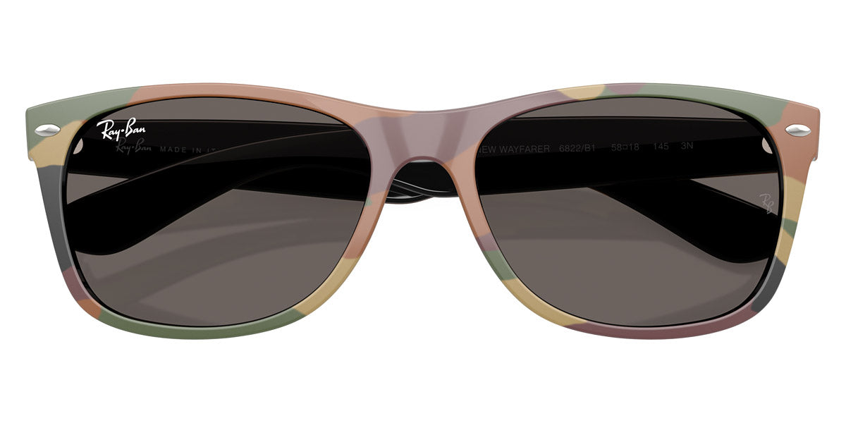 RAY-BAN SUNGLASSES NEW WAYFARER - RB2132 6822B1 55 - Black and Green Camouflage
