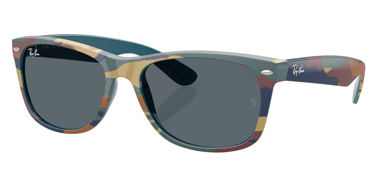 RAY-BAN SUNGLASSES NEW WAYFARER - RB2132 6824R5 55 - Blue and Blue Cam