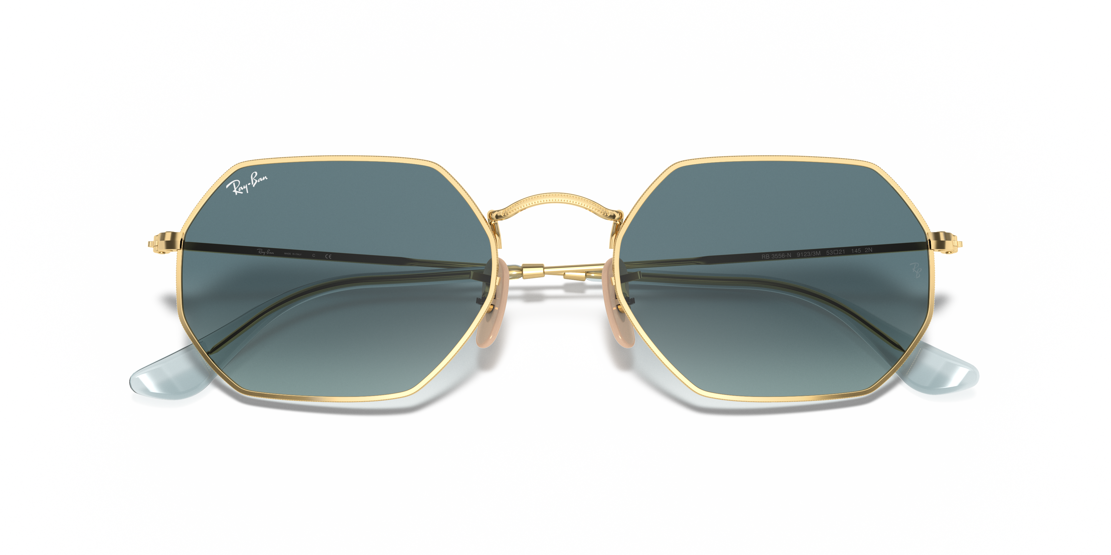 RAY-BAN SUNGLASSES OCTAGONAL - RB3556N 91233M 53