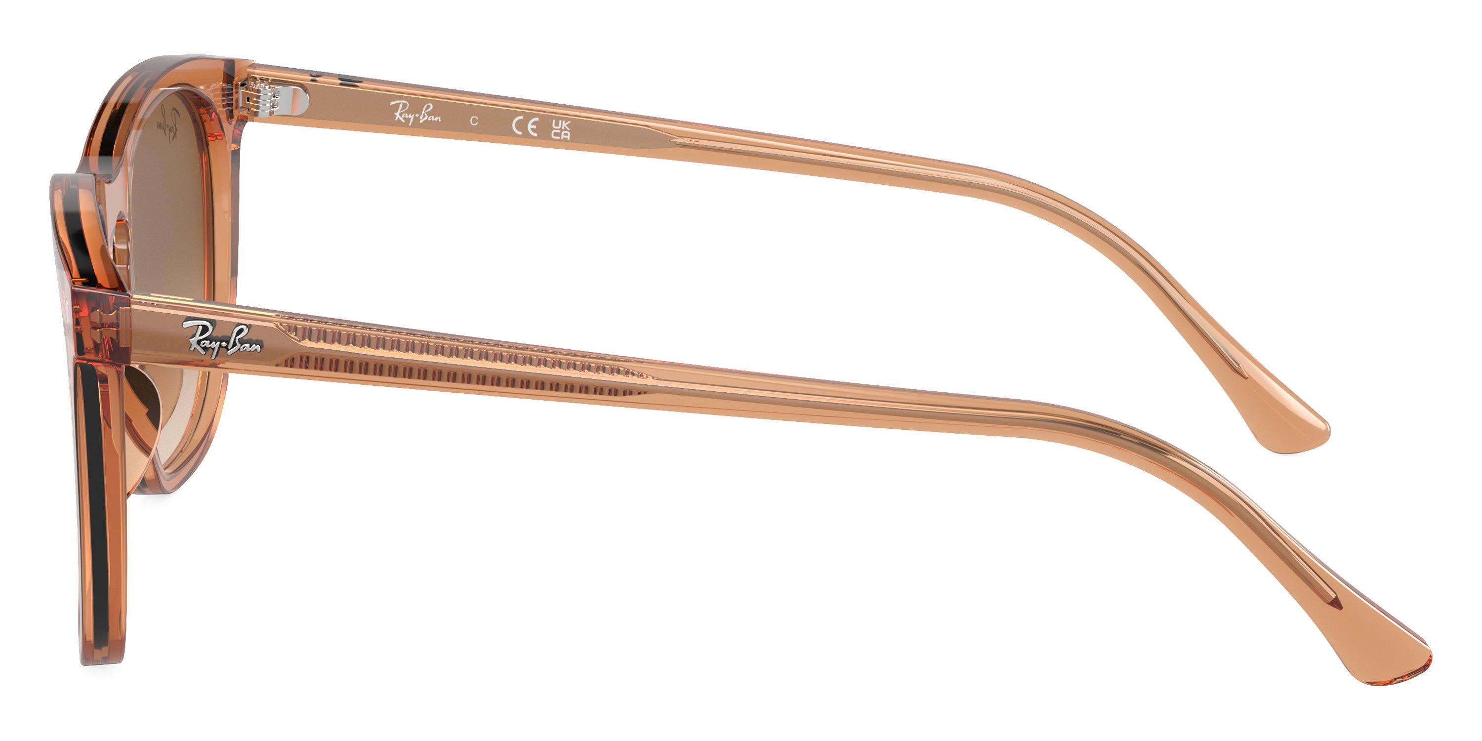 RAY-BAN SUNGLASSES - RB2210 676451 53 - Transparent Brown