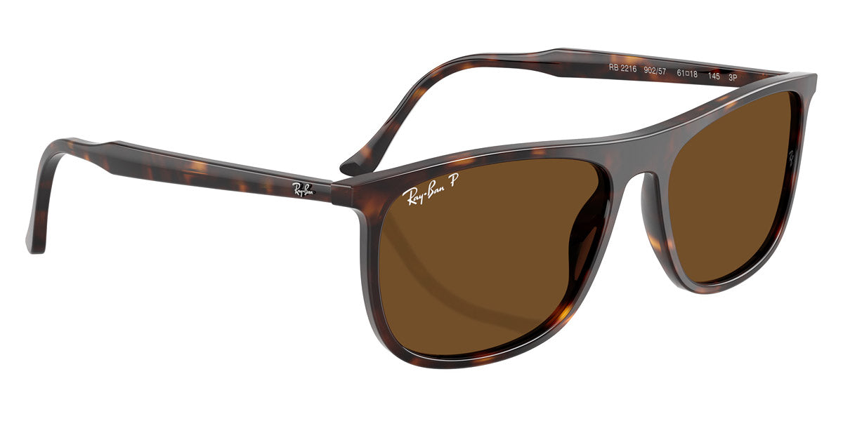 RAY-BAN SUNGLASSES - RB2216 902/57 58 - Havana
