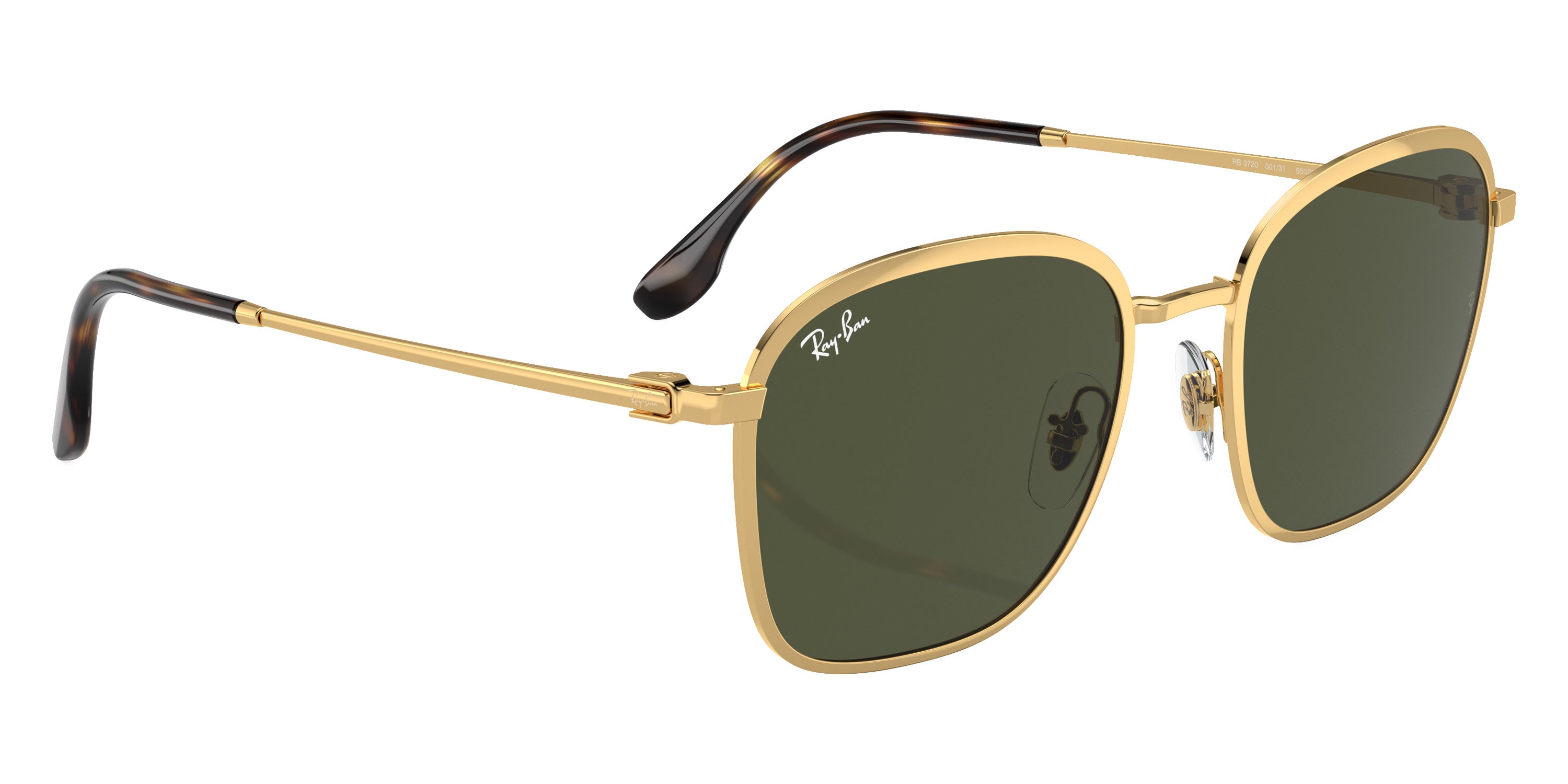 RAY-BAN SUNGLASSES - RB3720 001/31 55 - Gold