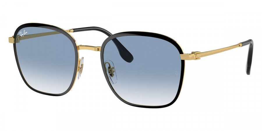 RAY-BAN SUNGLASSES - RB3720 Black on Gold