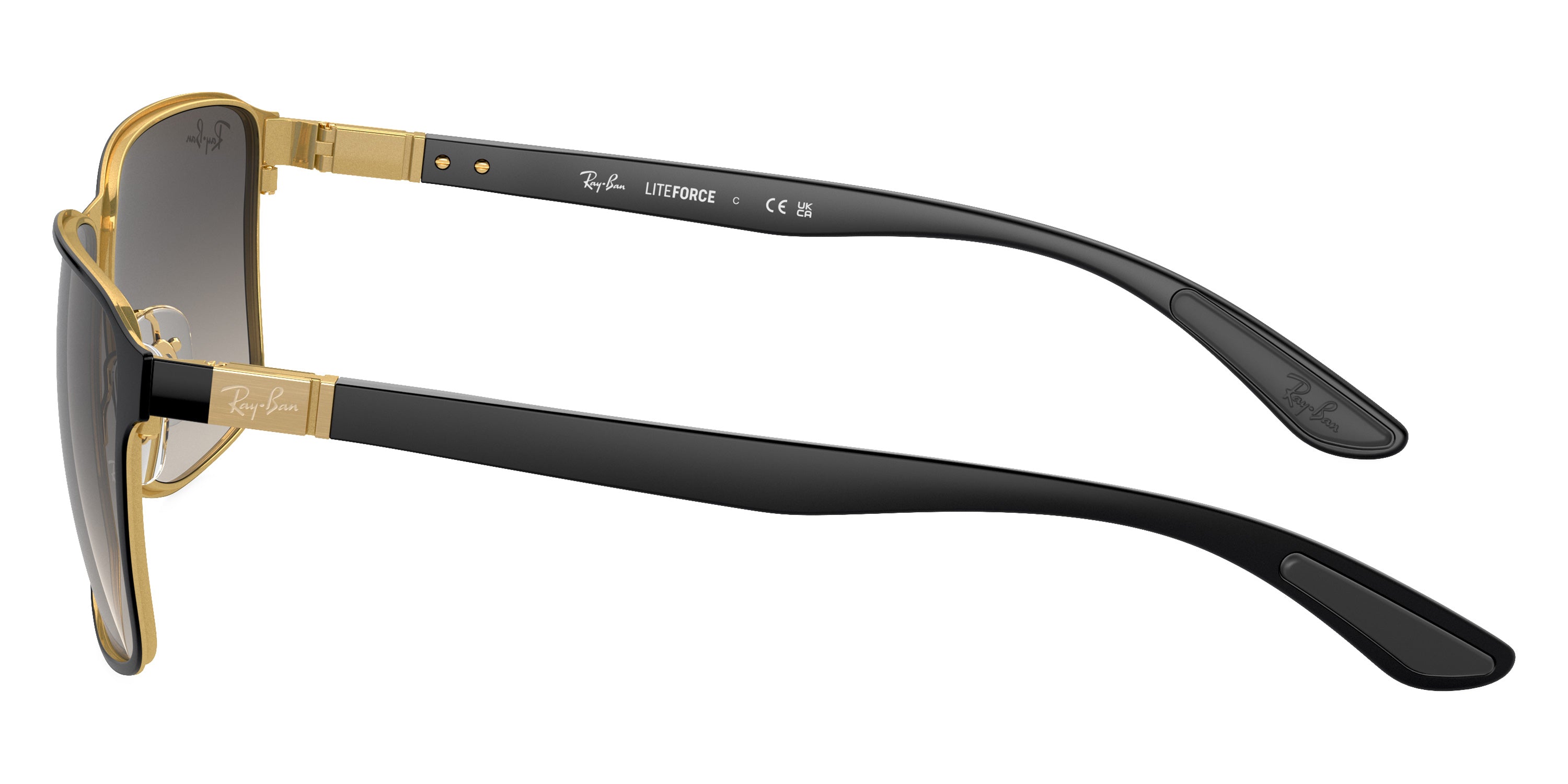 RAY-BAN SUNGLASSES - RB3721 187/11 59 - Black on Gold