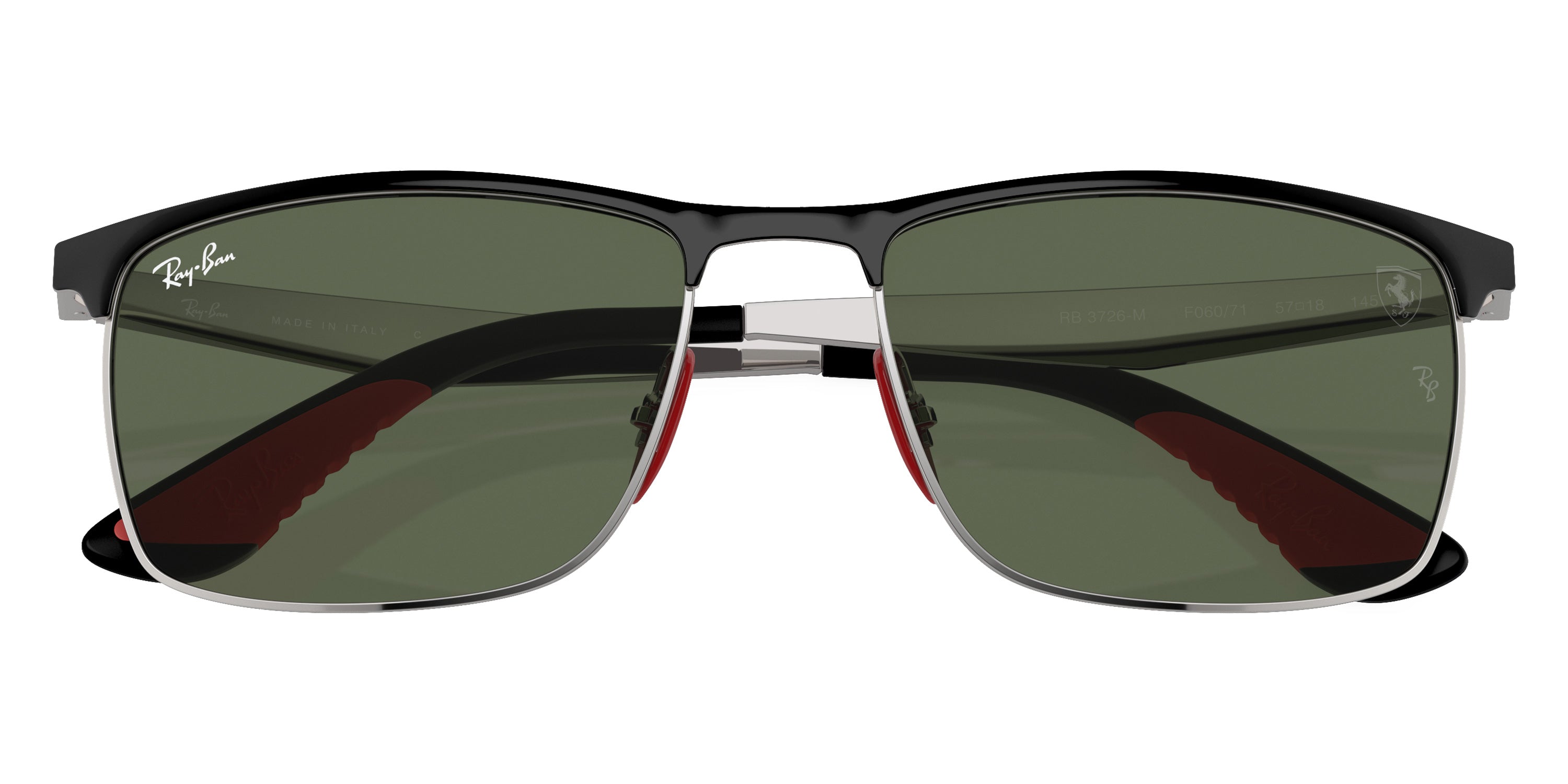 RAY-BAN SUNGLASSES - RB3726M F06071 57 - Black on Silver