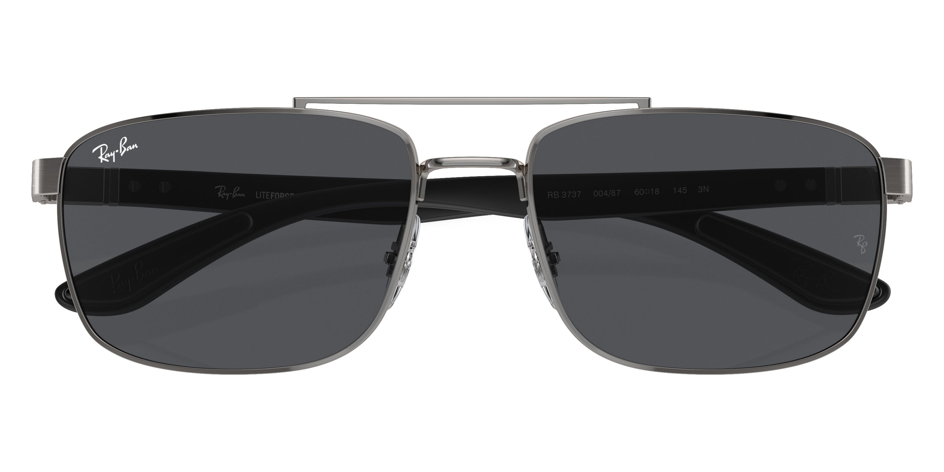 RAY-BAN SUNGLASSES - RB3737 004/87 60 - Gunmetal/Gray