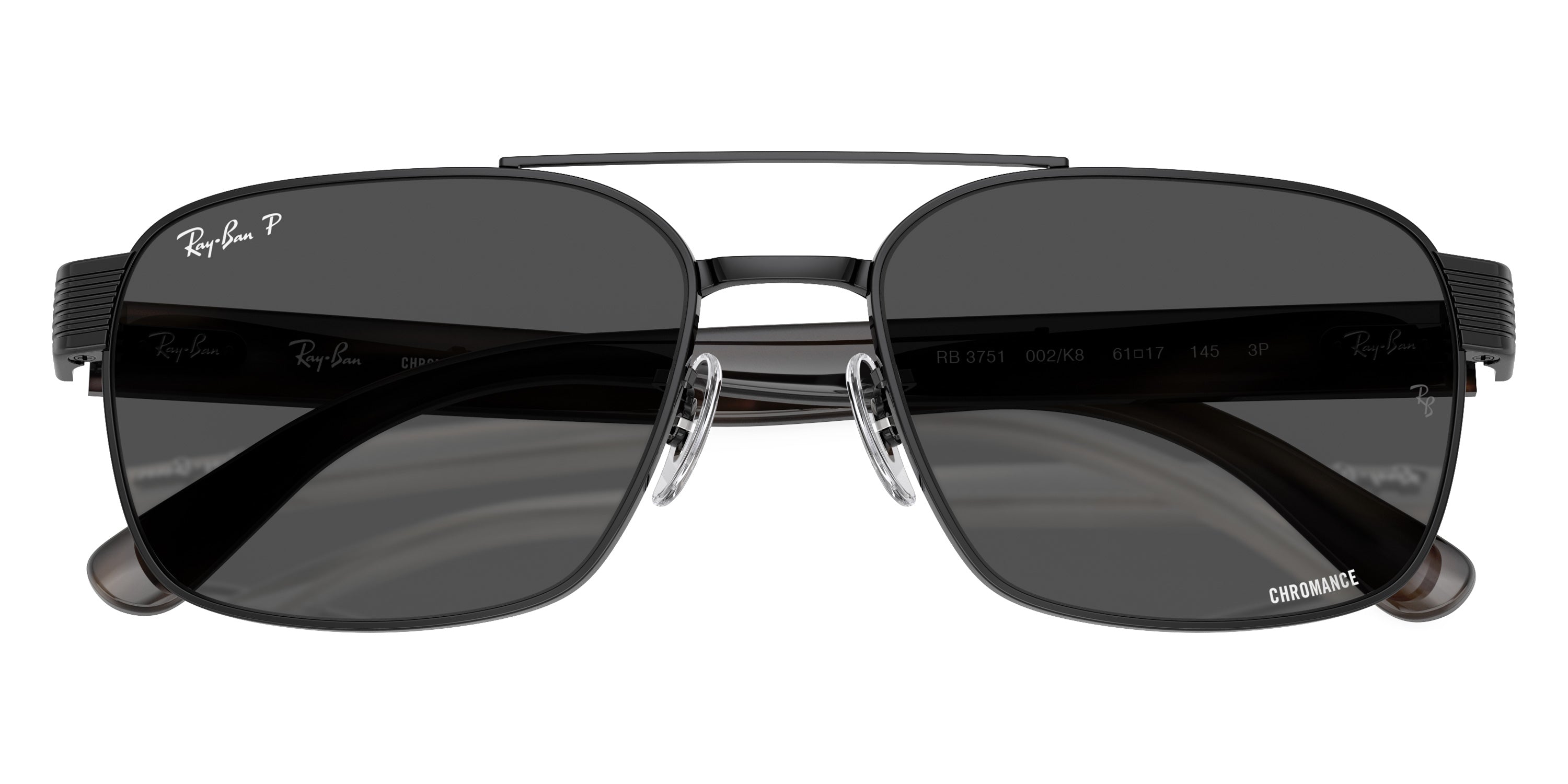 RAY-BAN SUNGLASSES - RB3751CH 002/K8 58 - Black/Havana Gray