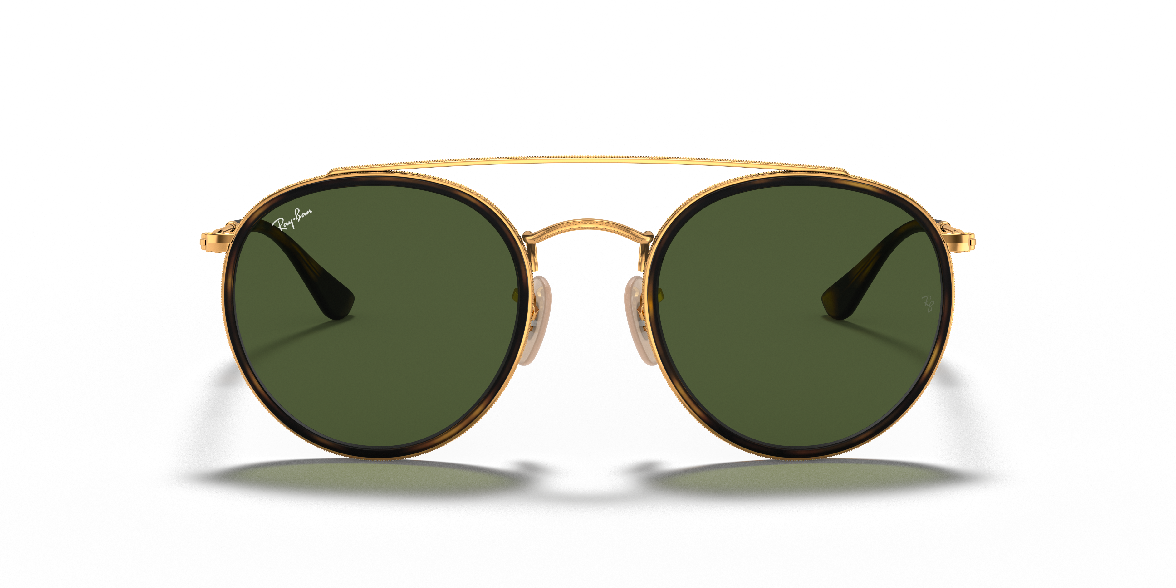 RAY-BAN SUNGLASSES ROUND DOUBLE BRIDGE - RB3647N 001 51