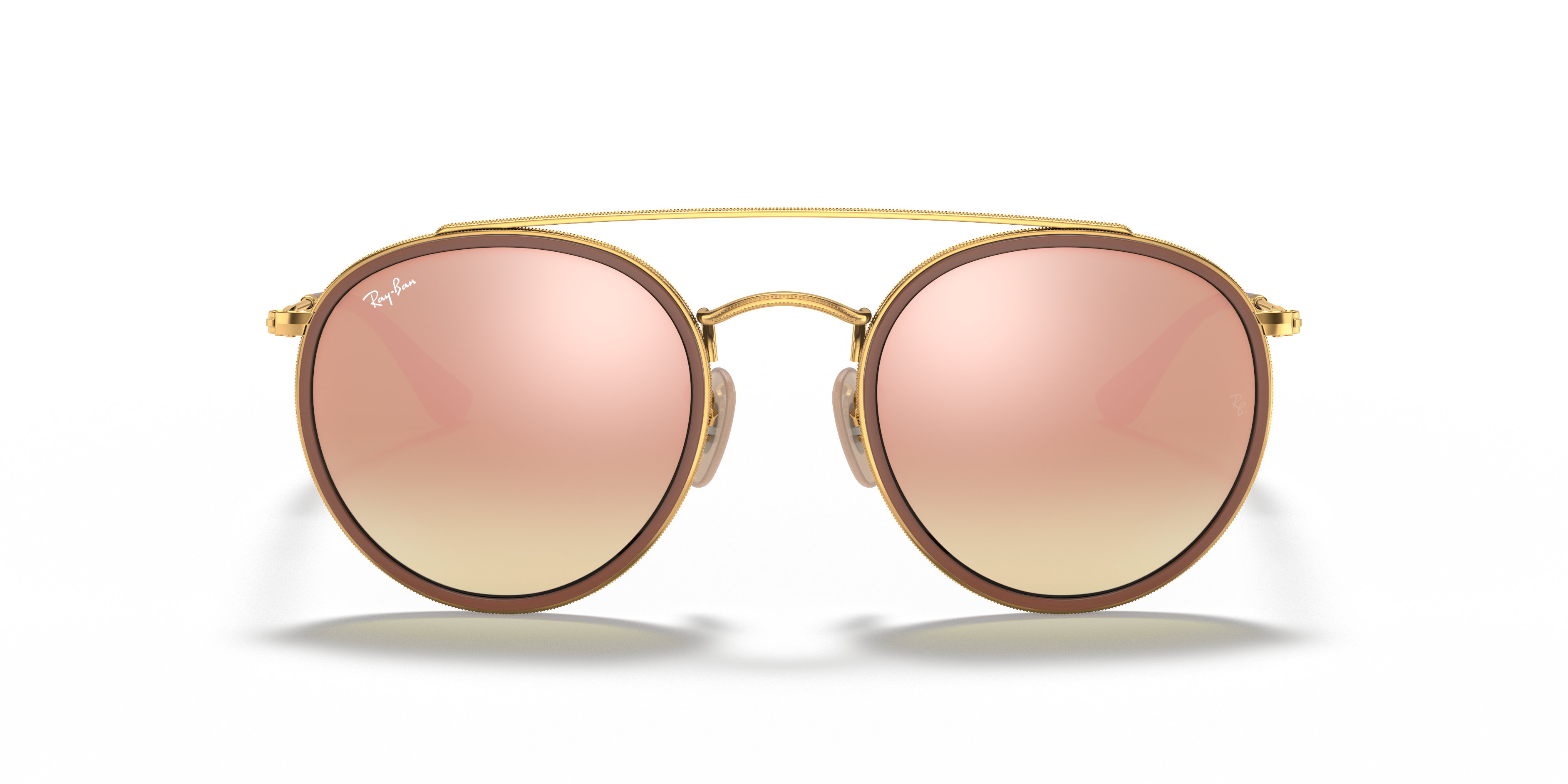 RAY-BAN SUNGLASSES ROUND DOUBLE BRIDGE - RB3647N 001/7O 51