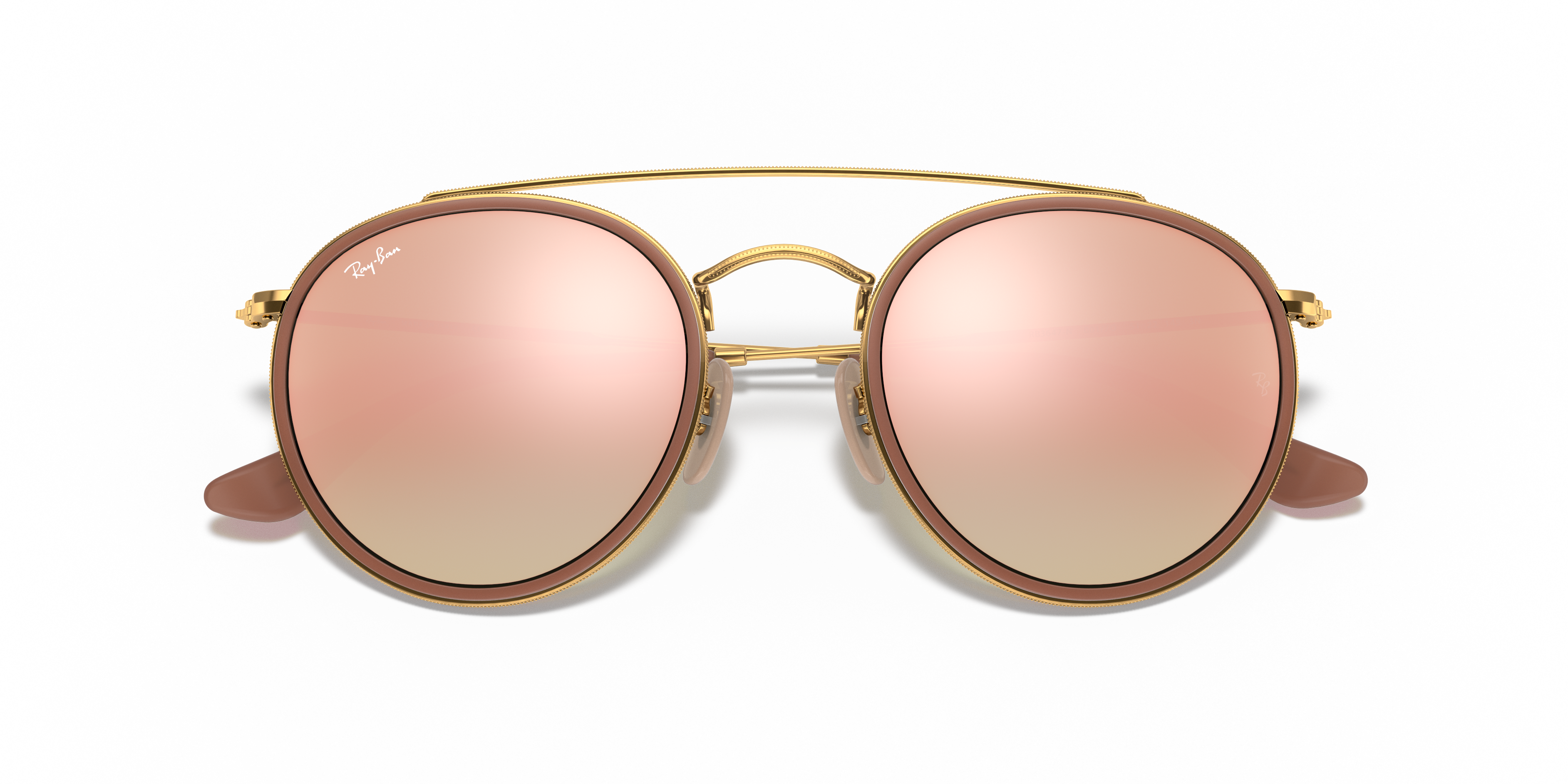 RAY-BAN SUNGLASSES ROUND DOUBLE BRIDGE - RB3647N 001/7O 51