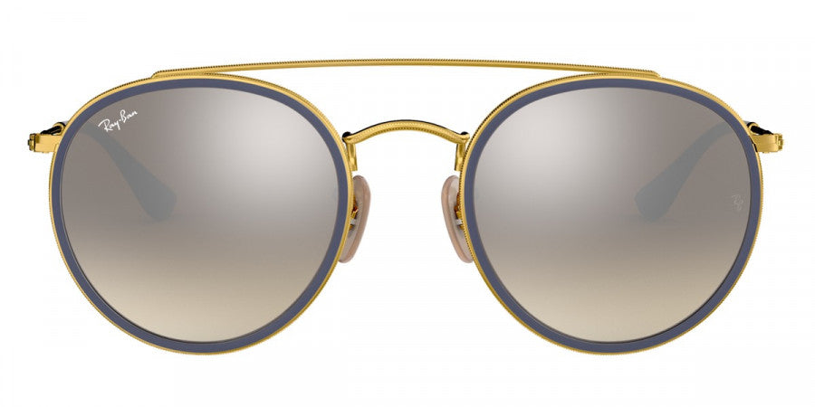RAY-BAN SUNGLASSES ROUND DOUBLE BRIDGE - RB3647N 001/9U 51 - Arista