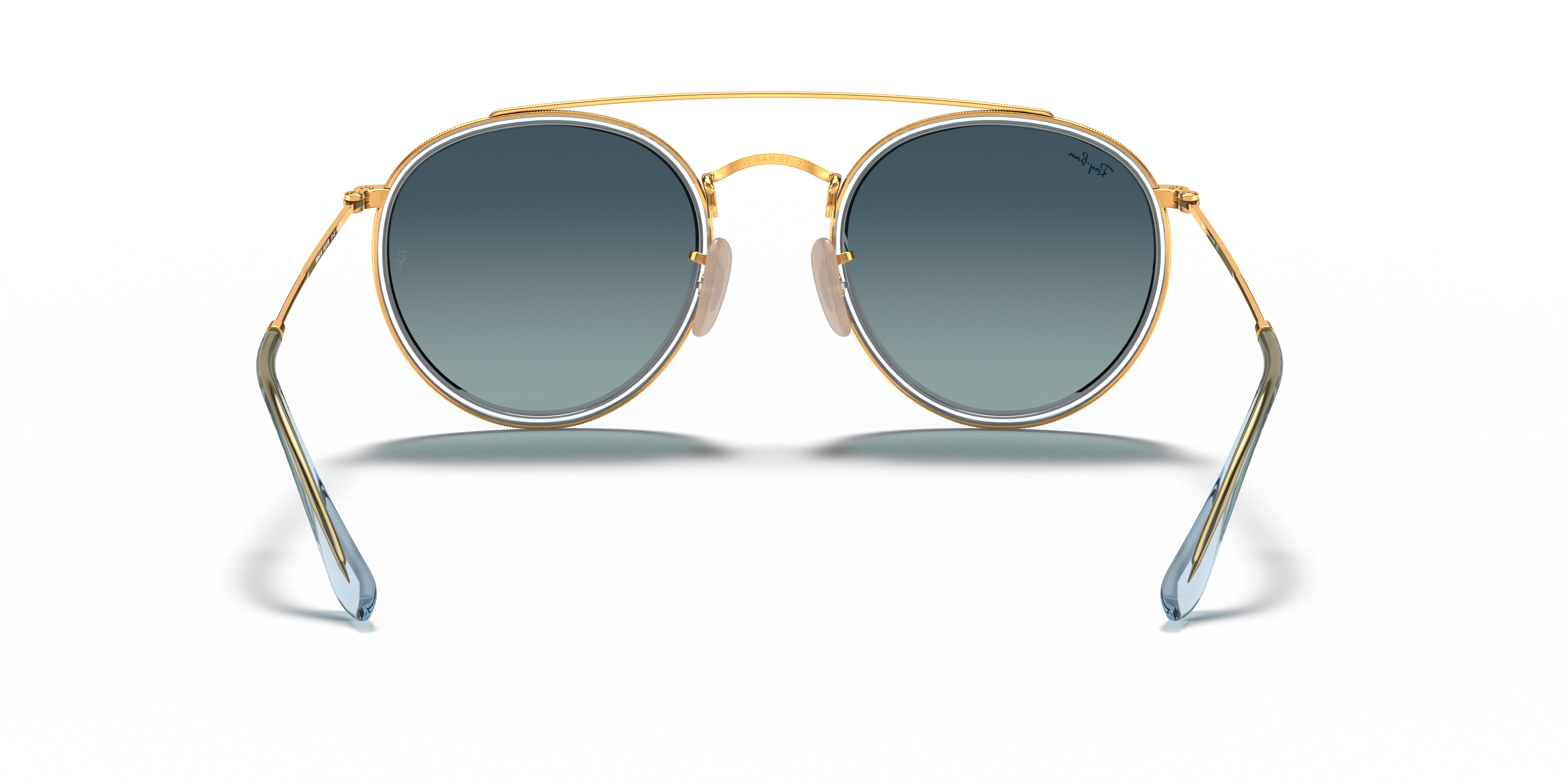 RAY-BAN SUNGLASSES ROUND DOUBLE BRIDGE - RB3647N 91233M 51