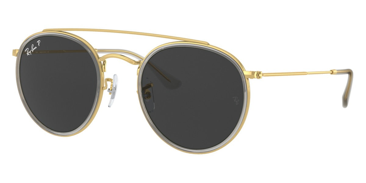 RAY-BAN SUNGLASSES ROUND DOUBLE BRIDGE - RB3647N 921048 51 - Legend Gold