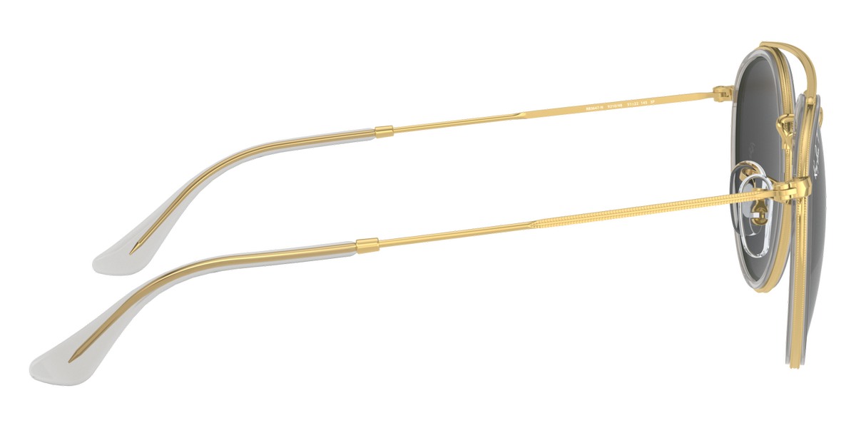 RAY-BAN SUNGLASSES ROUND DOUBLE BRIDGE - RB3647N 921048 51 - Legend Gold