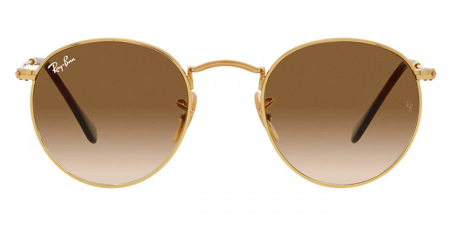 RAY-BAN SUNGLASSES ROUND METAL - RB3447 001/51 50 - Gold