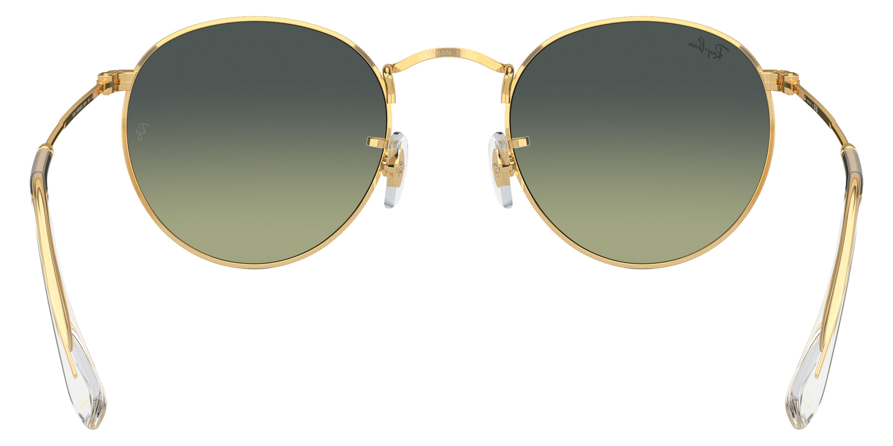 RAY-BAN SUNGLASSES ROUND METAL - RB3447 001/BH 53 - Gold