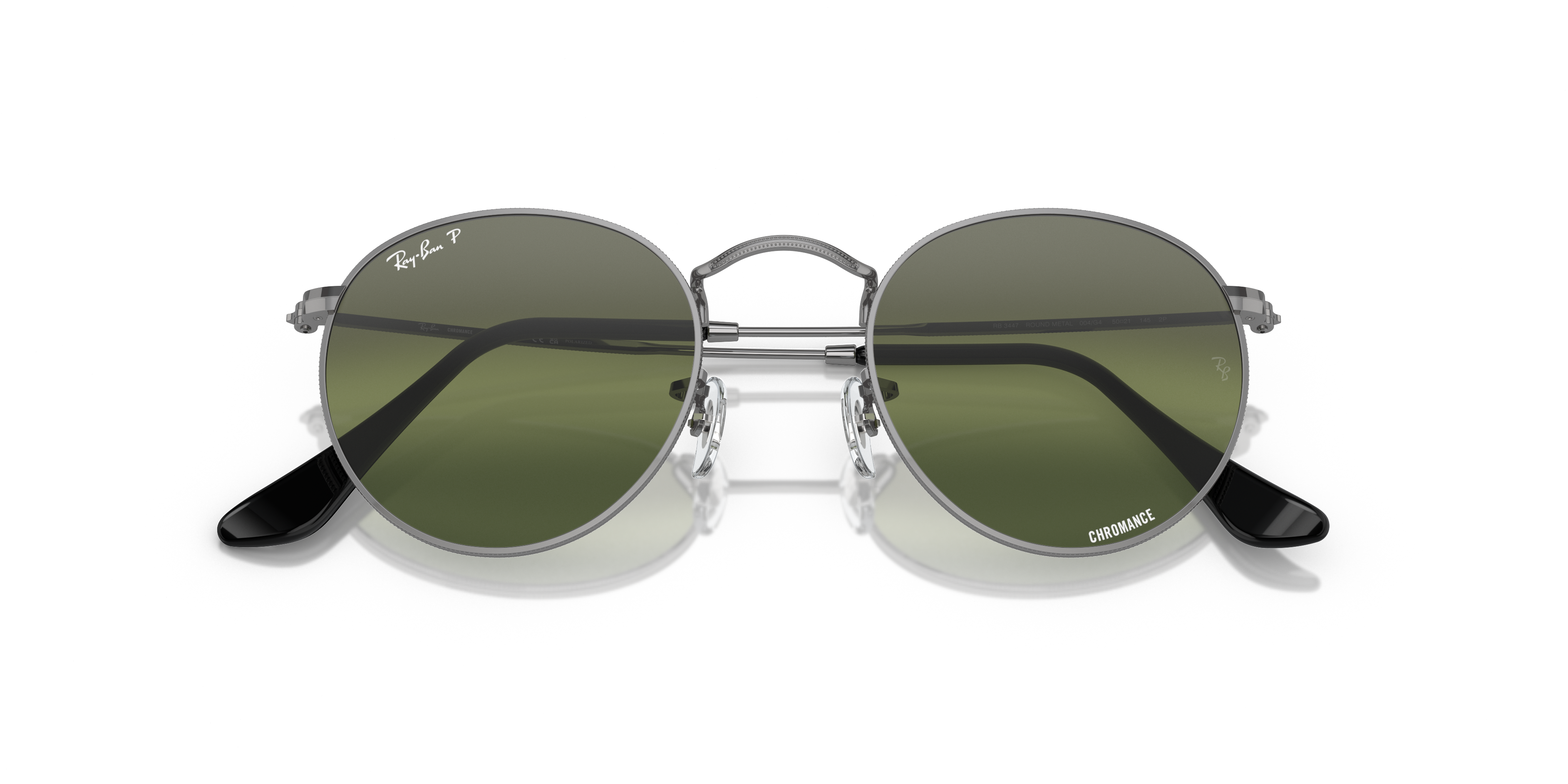 RAY-BAN SUNGLASSES ROUND METAL - RB3447 004/G4 53
