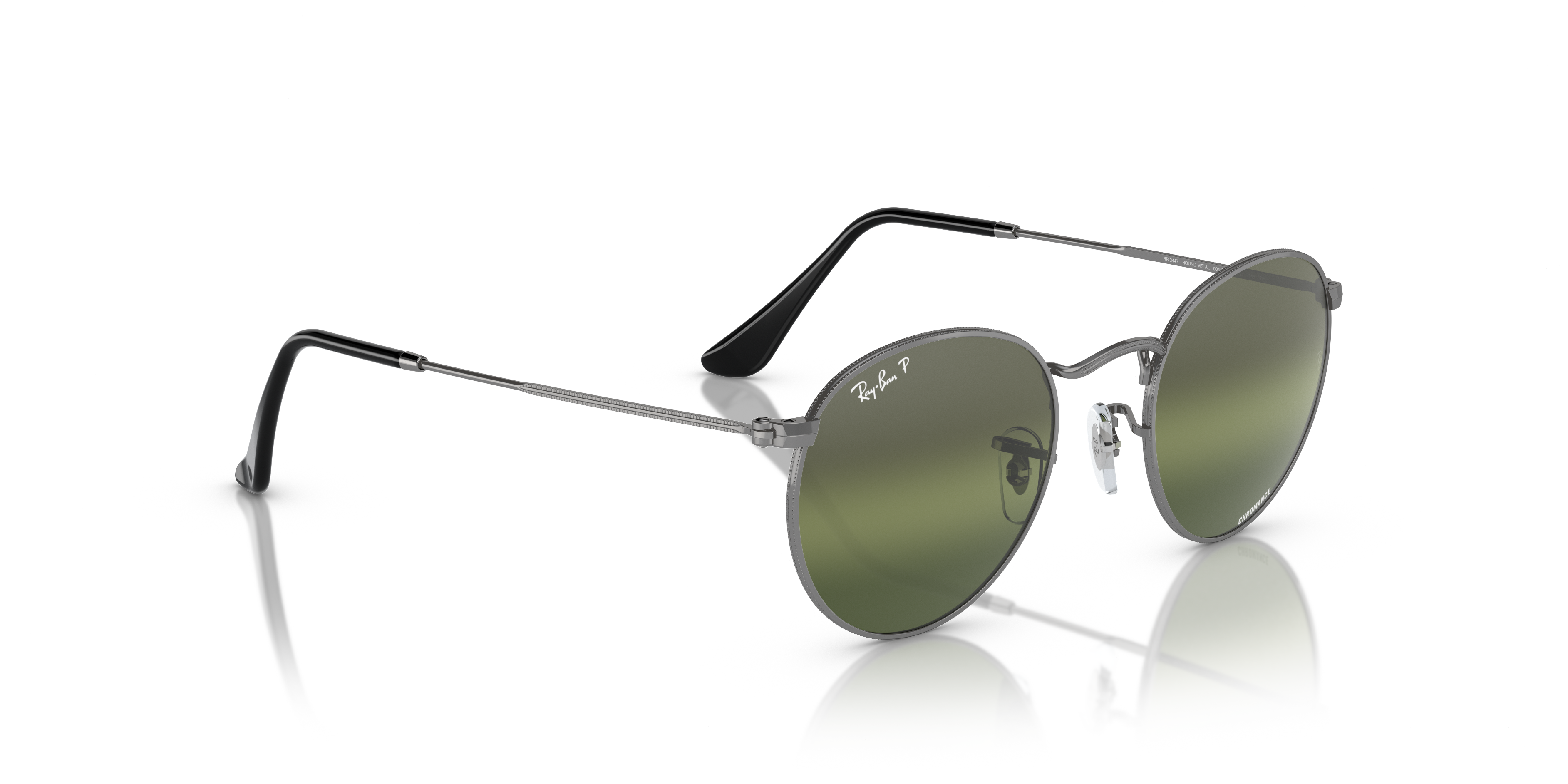 RAY-BAN SUNGLASSES ROUND METAL - RB3447 004/G4 53