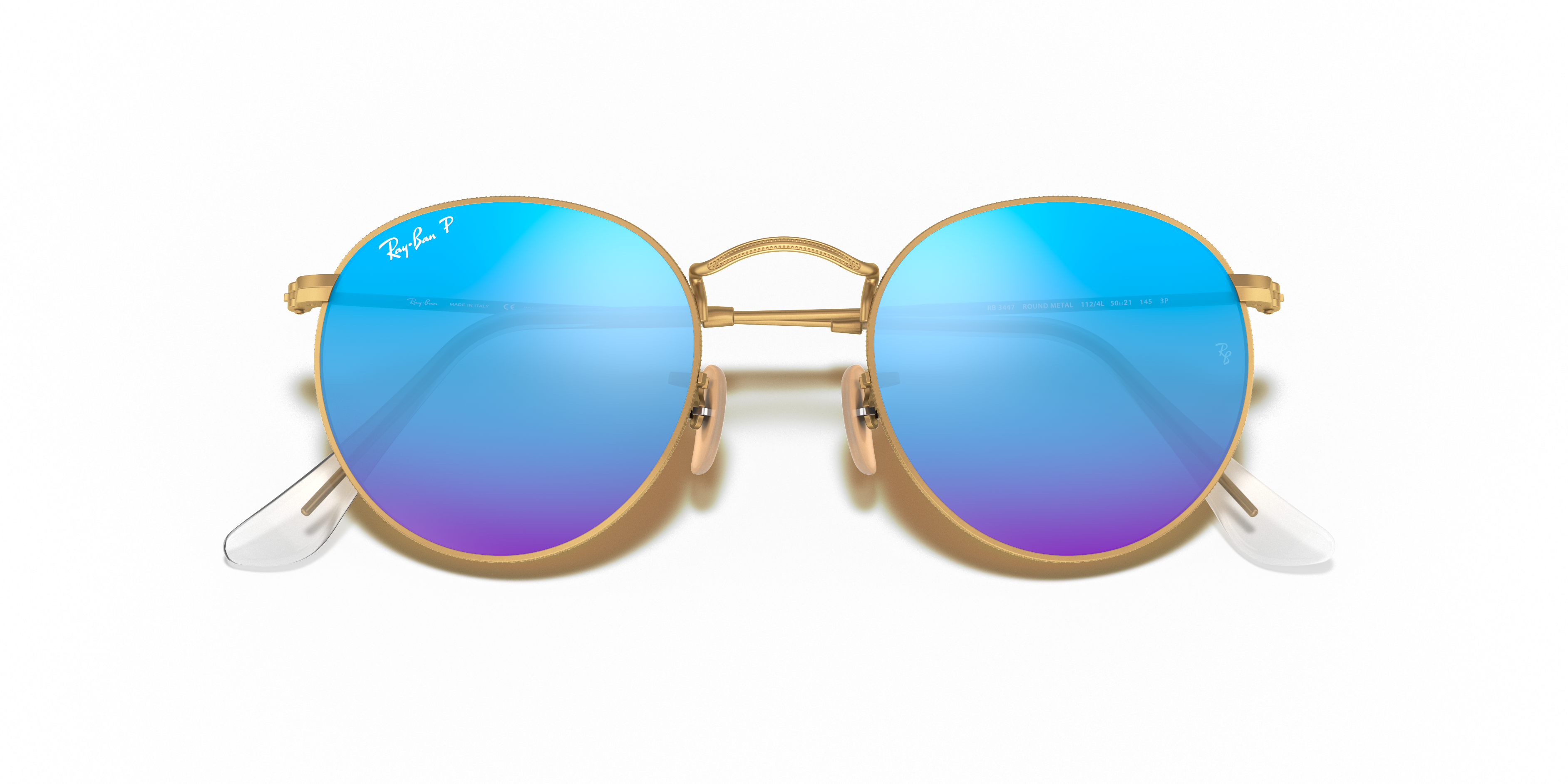 RAY-BAN SUNGLASSES ROUND METAL - RB3447 112/4L 50