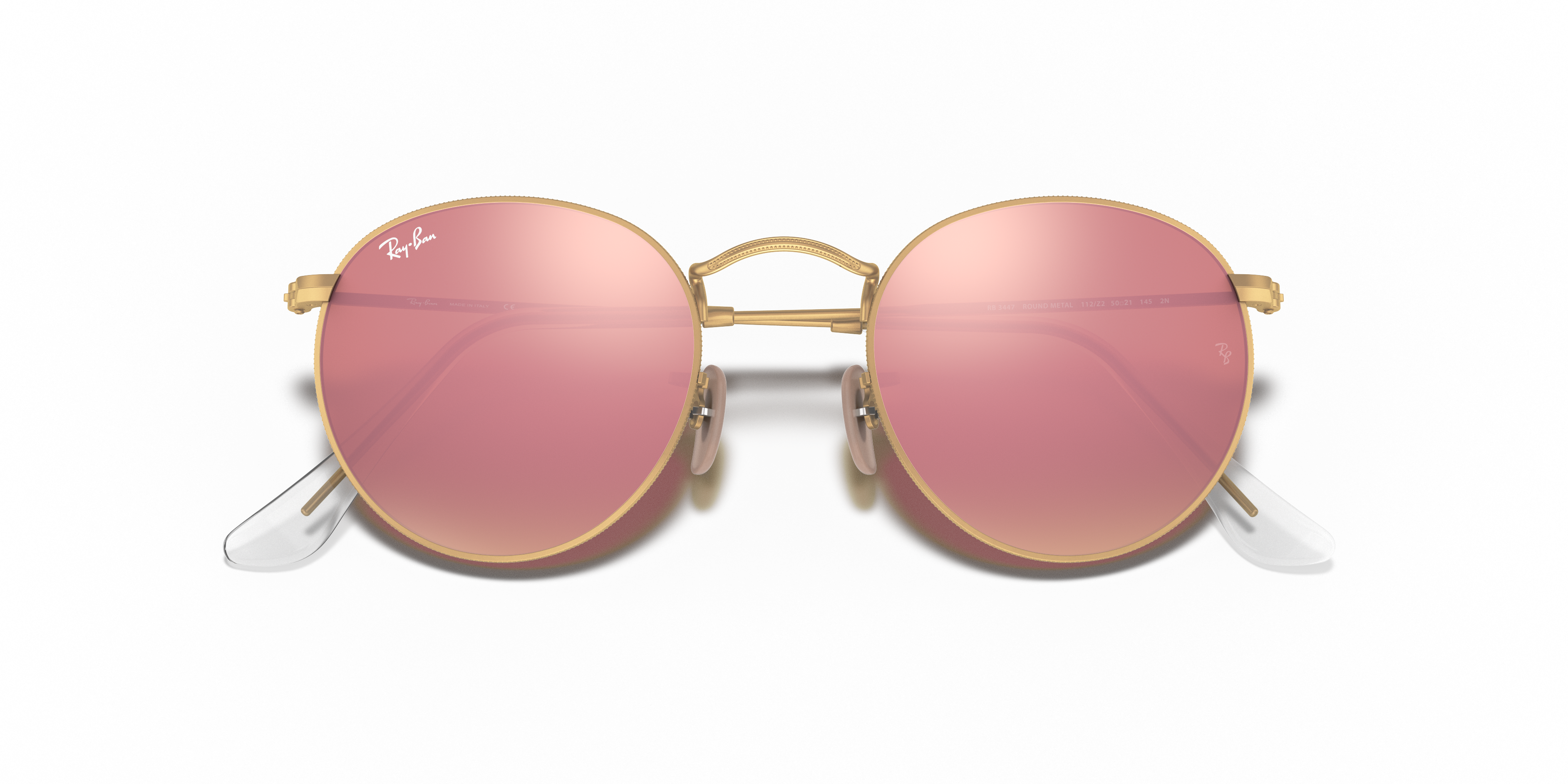 RAY-BAN SUNGLASSES ROUND METAL - RB3447 112/Z2 50