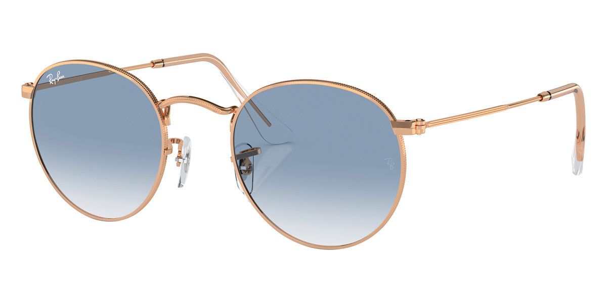 RAY-BAN SUNGLASSES ROUND METAL - RB3447 92023F 47 - Rose Gold