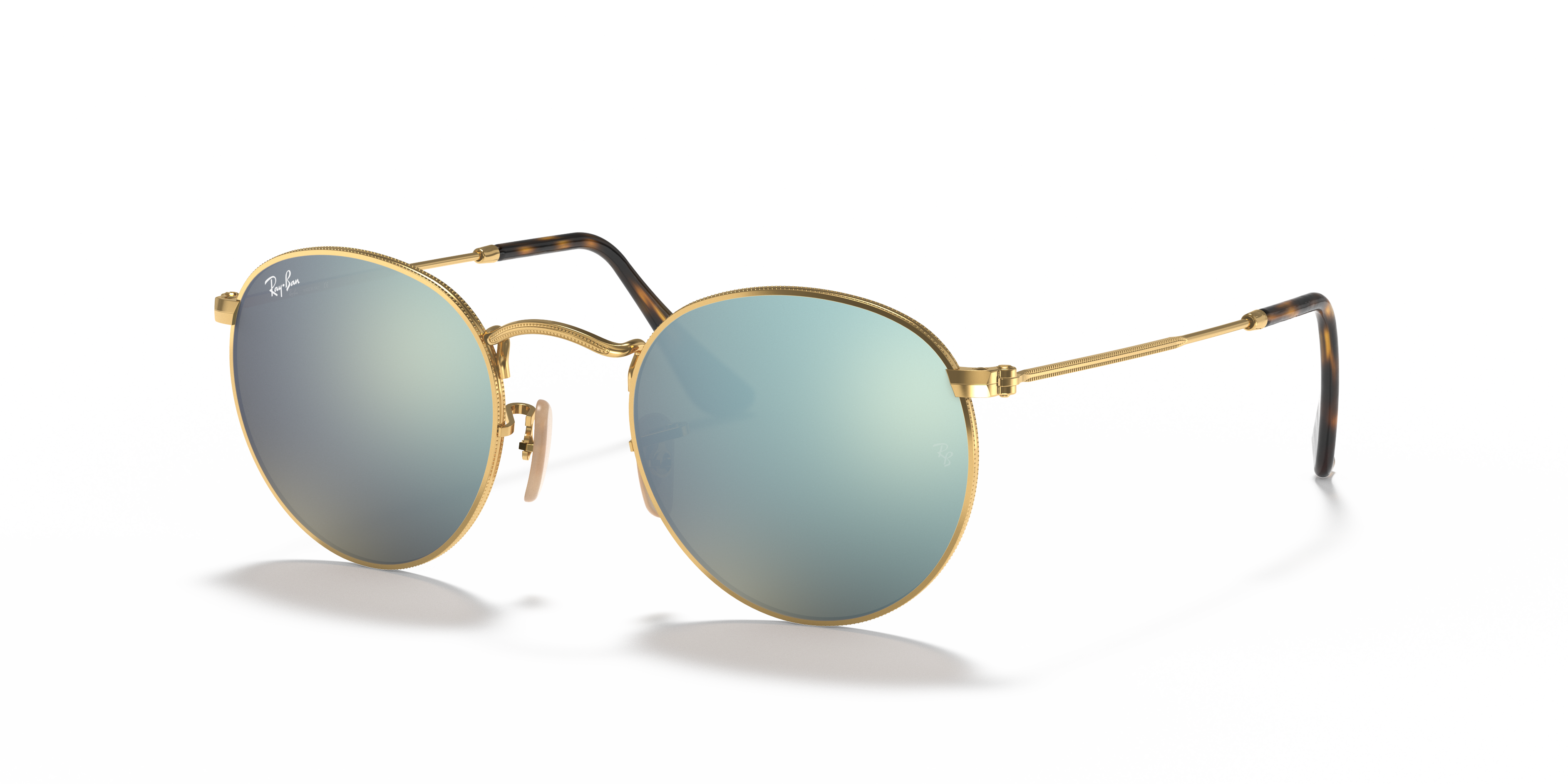 RAY-BAN SUNGLASSES ROUND METAL - RB3447N 001/30 50