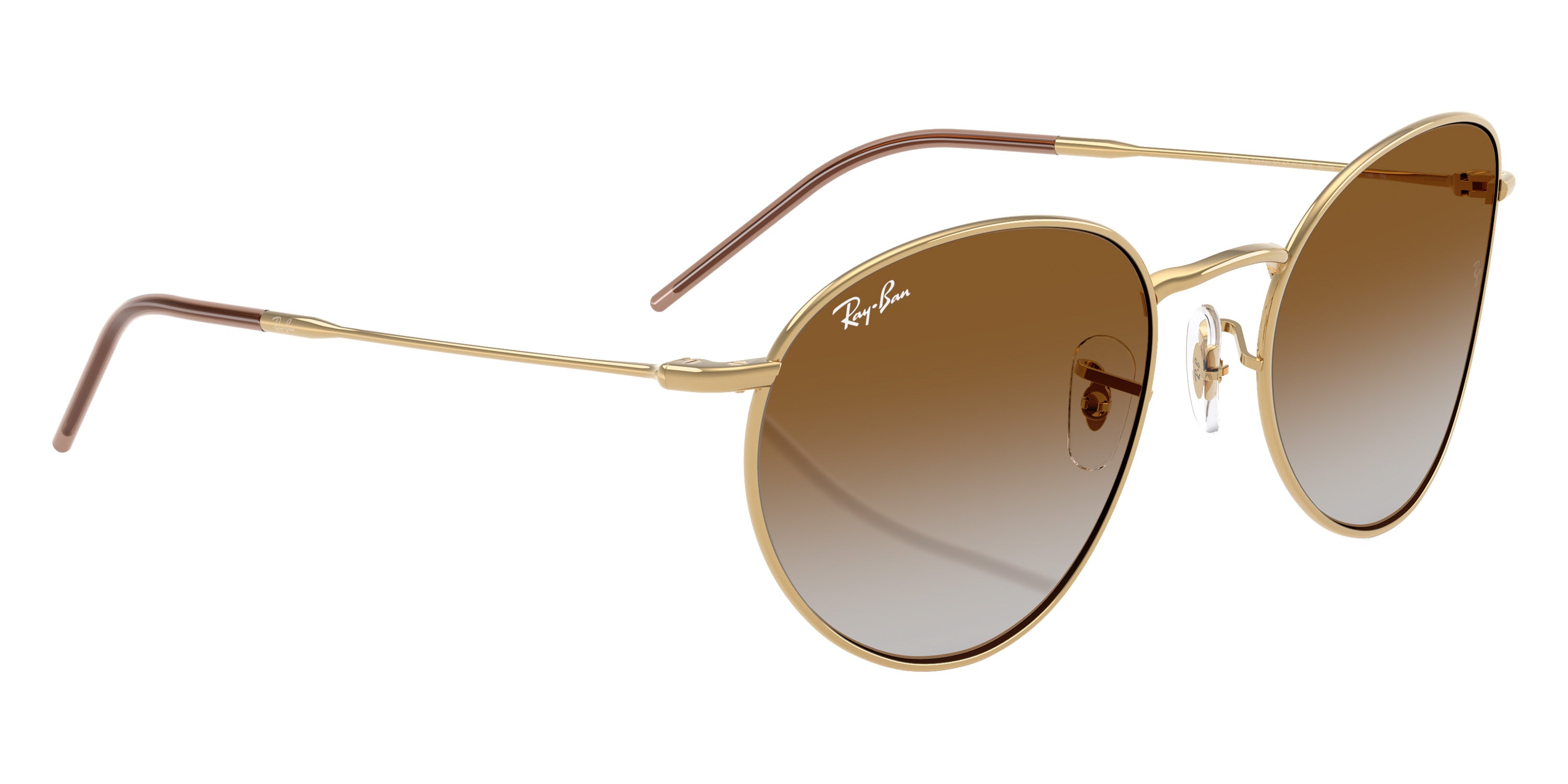 RAY-BAN SUNGLASSES ROUND REVERSE - RBR0103S 001/CB 53 - Arista Gold