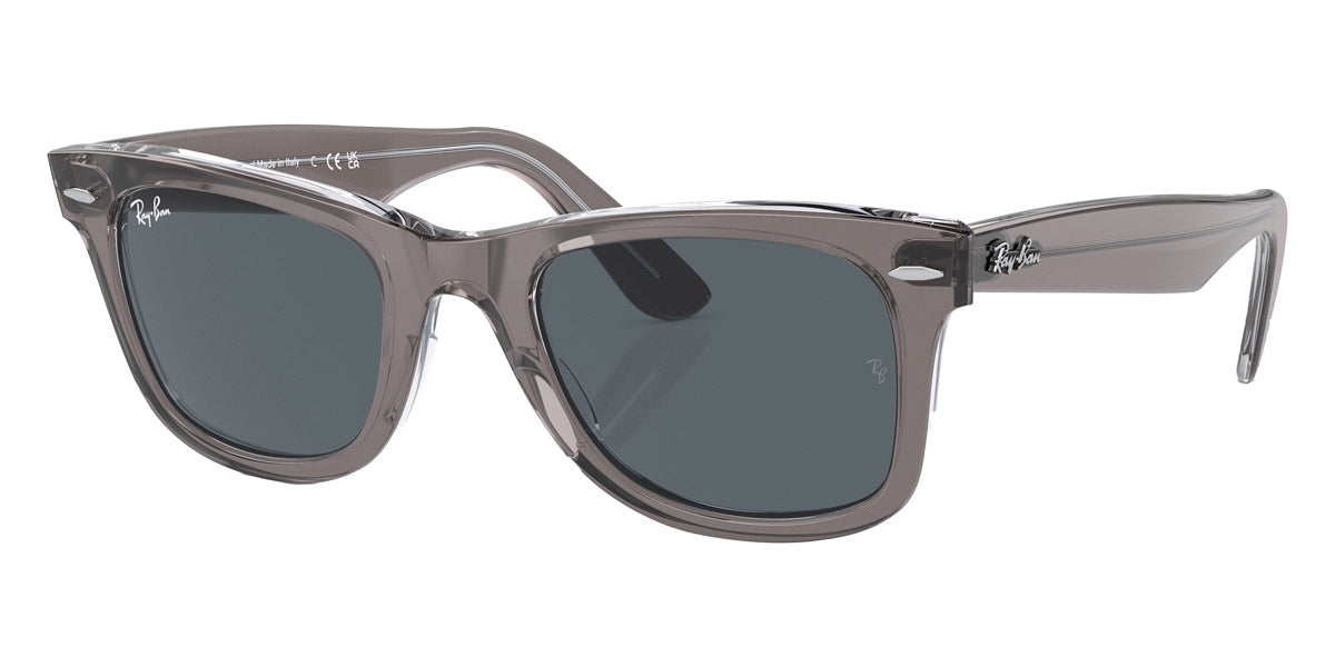 RAY-BAN SUNGLASSES WAYFARER - RB2140 1355R5 50 - Gray on Transparent