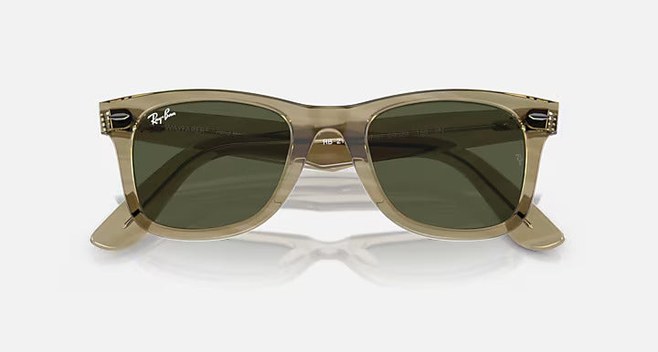 RAY-BAN SUNGLASSES WAYFARER - RB2140 138731 50 - Photo Striped Gray