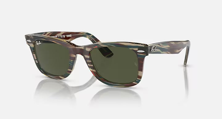 RAY-BAN SUNGLASSES WAYFARER - RB2140 138731 50 - Photo Striped Gray