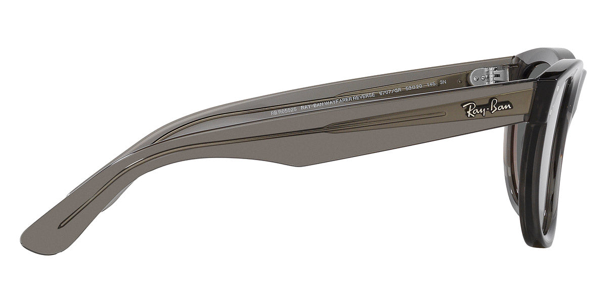 RAY-BAN SUNGLASSES WAYFARER REVERSE - RBR0502S 6707GR 53 - Transparent Dark Gray