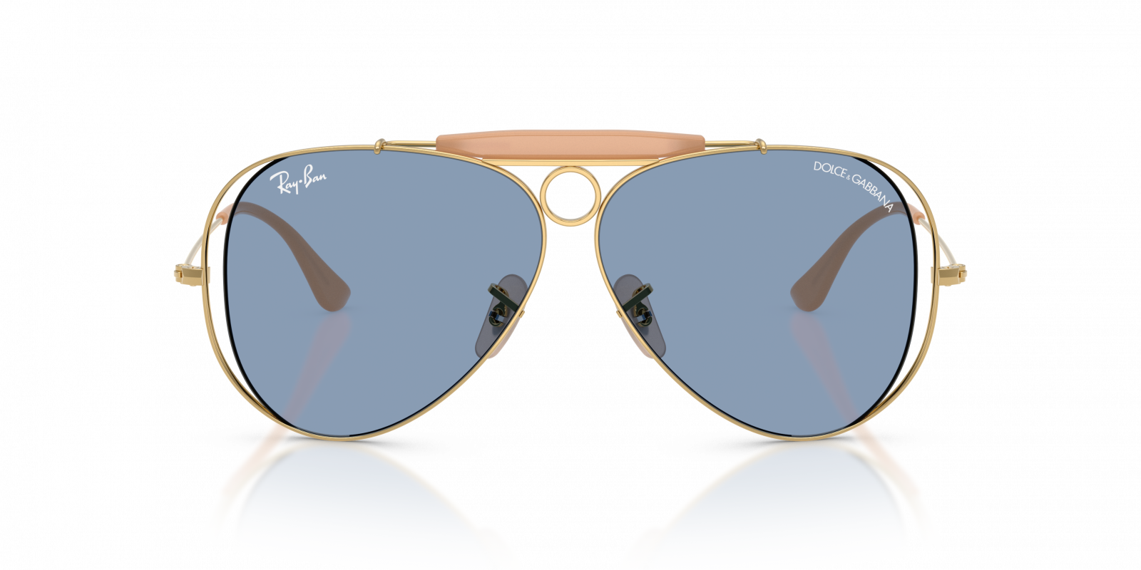 RAY-BAN X DOLCE GABBANA SUNGLASSES AVIATOR SHOOTER - RB3138M 001/72