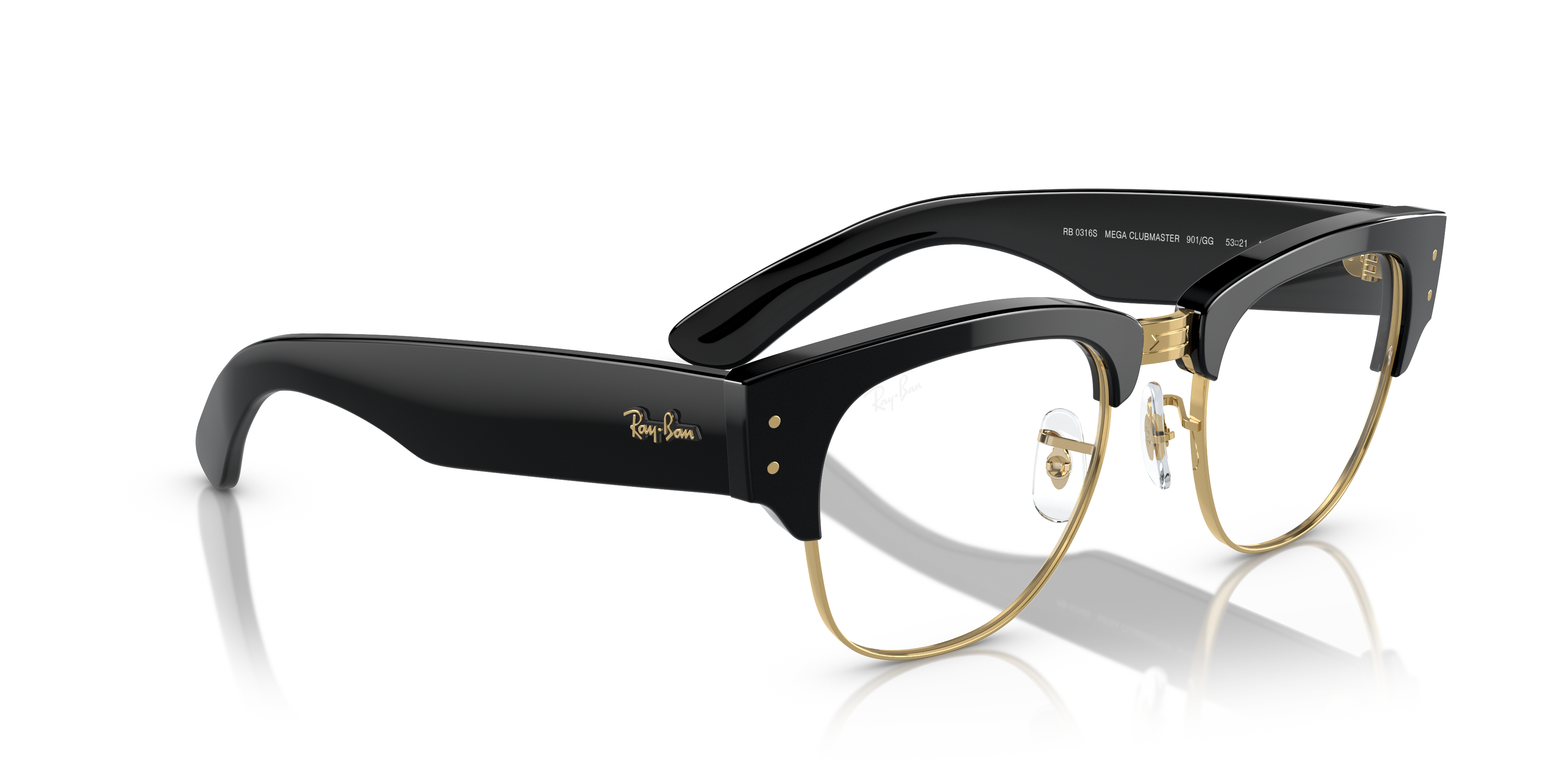 RAYBAN EYEGLASSES MEGA CLUBMASTER - RB0316S 901/GG 53