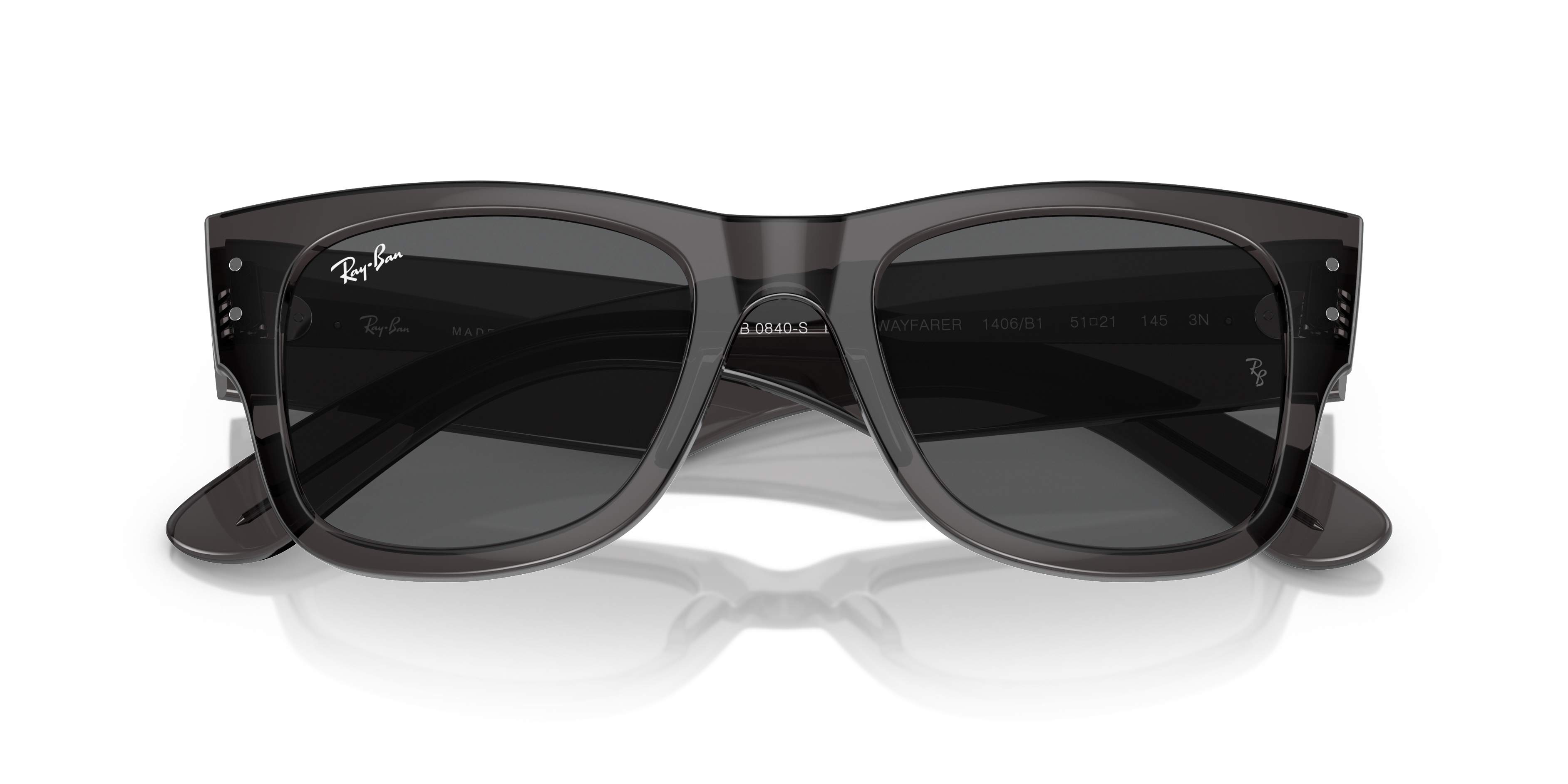 RAYBAN SUNGLASSES MEGA WAYFARER - RB0840S 1406B1 51