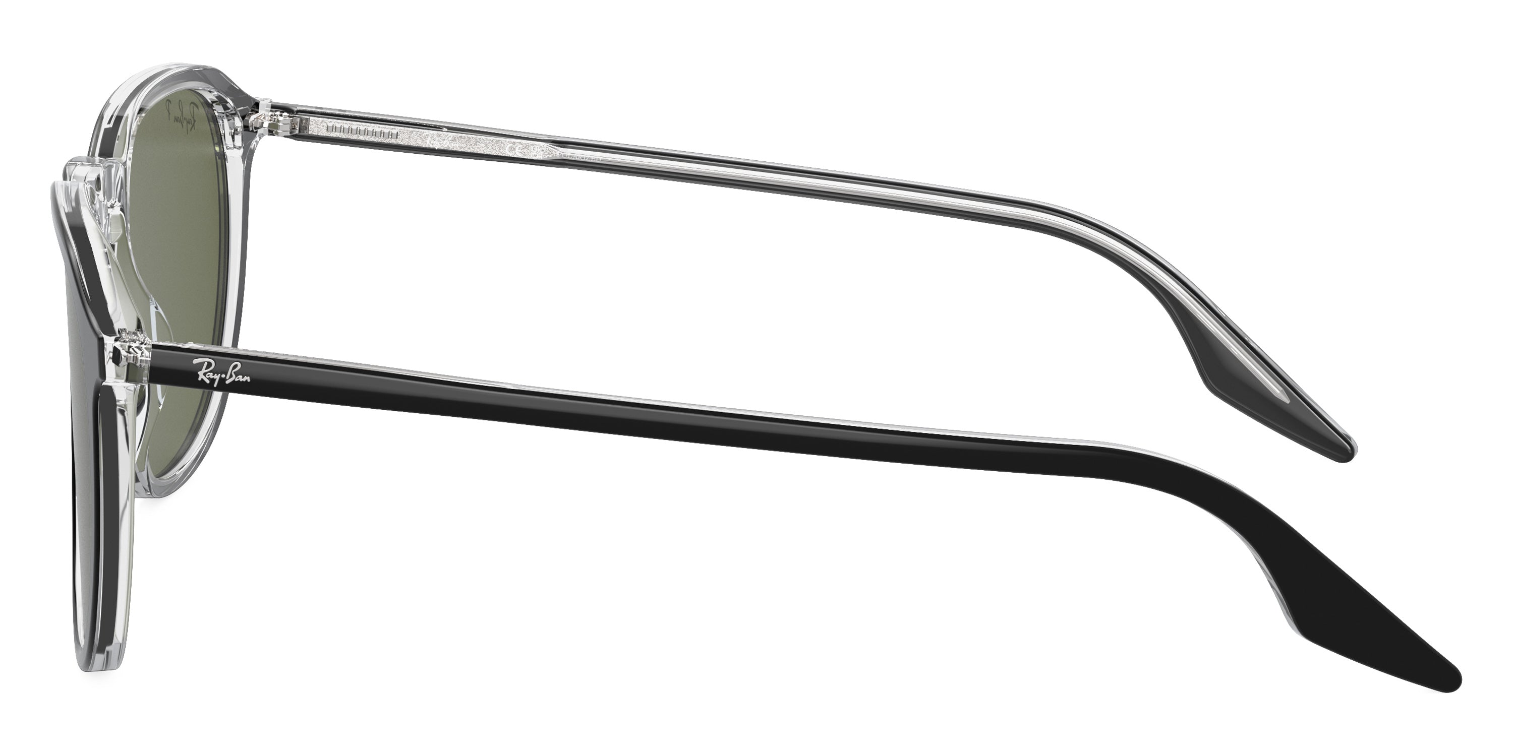 RAYBAN SUNGLASSES - RB2203 919/58 52 - Black on Transparent