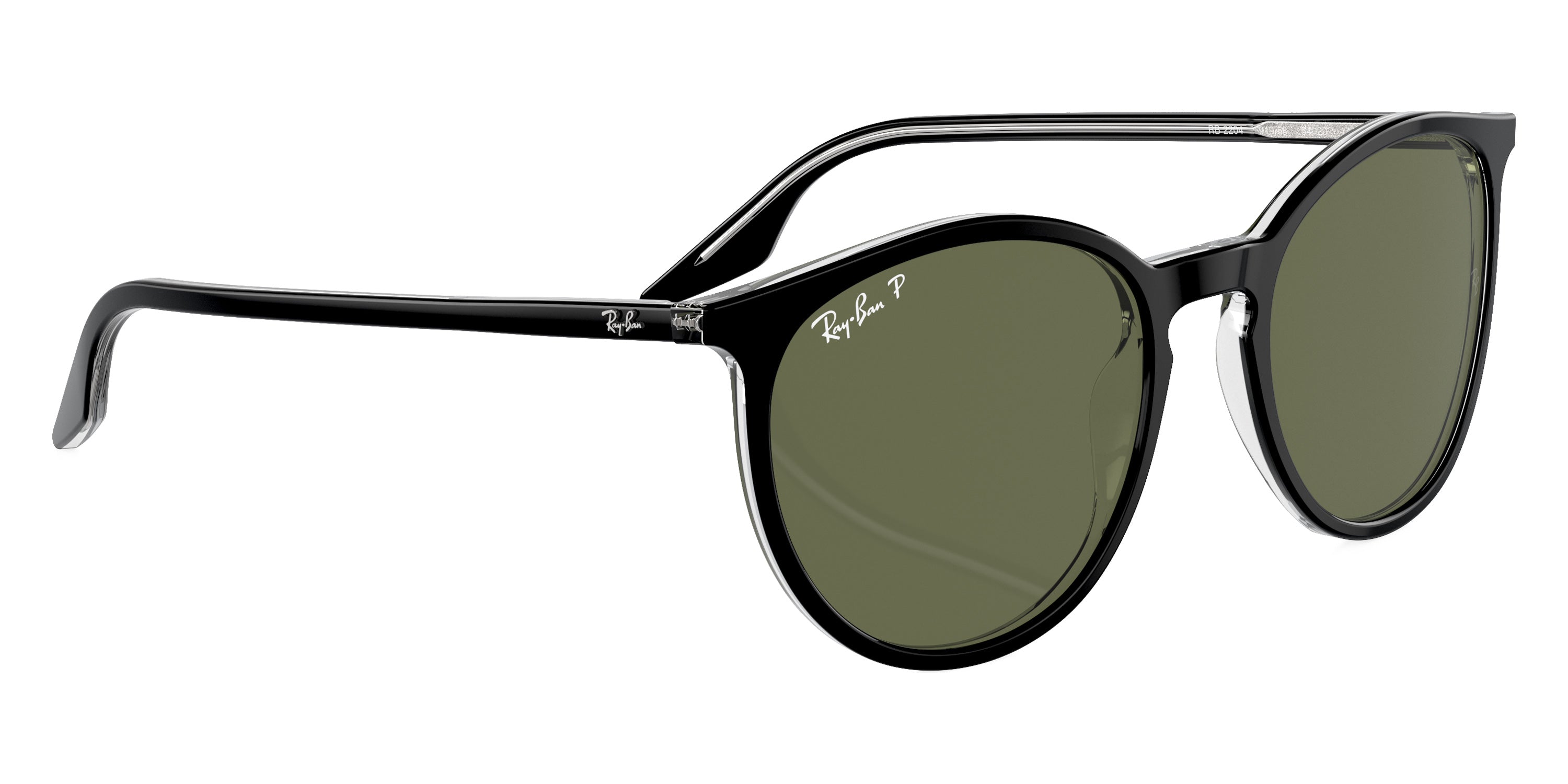 RAYBAN SUNGLASSES - RB2204 919/58 51 - Black on Transparent