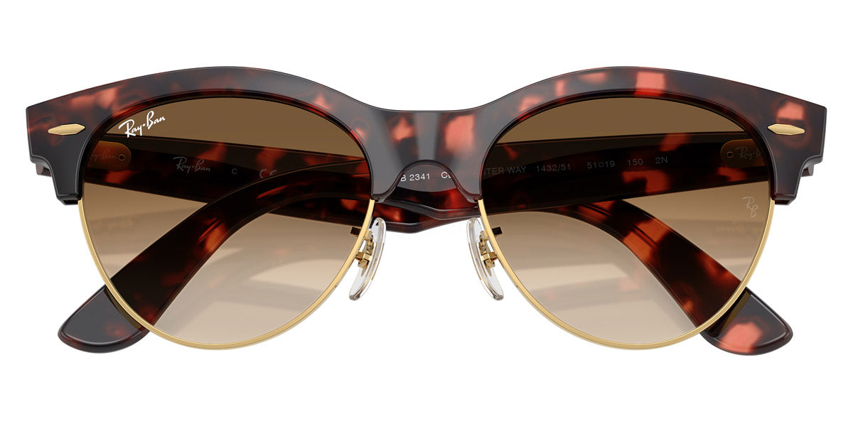Ray-Ban™ Clubmaster Way RB2341 143251 51 - Pink Tortoise on Gold