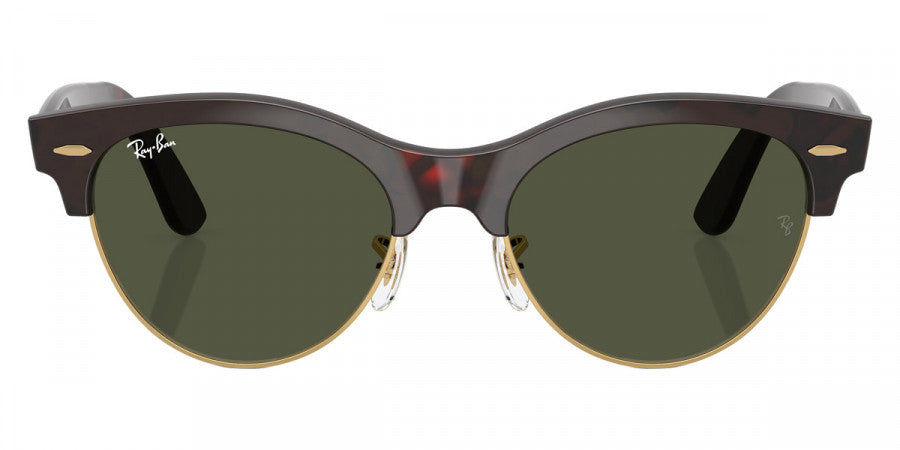 RAY-BAN SUNGLASSES CLUBMASTER WAY - RB2341 990/31 51 - Red Havana on Gold