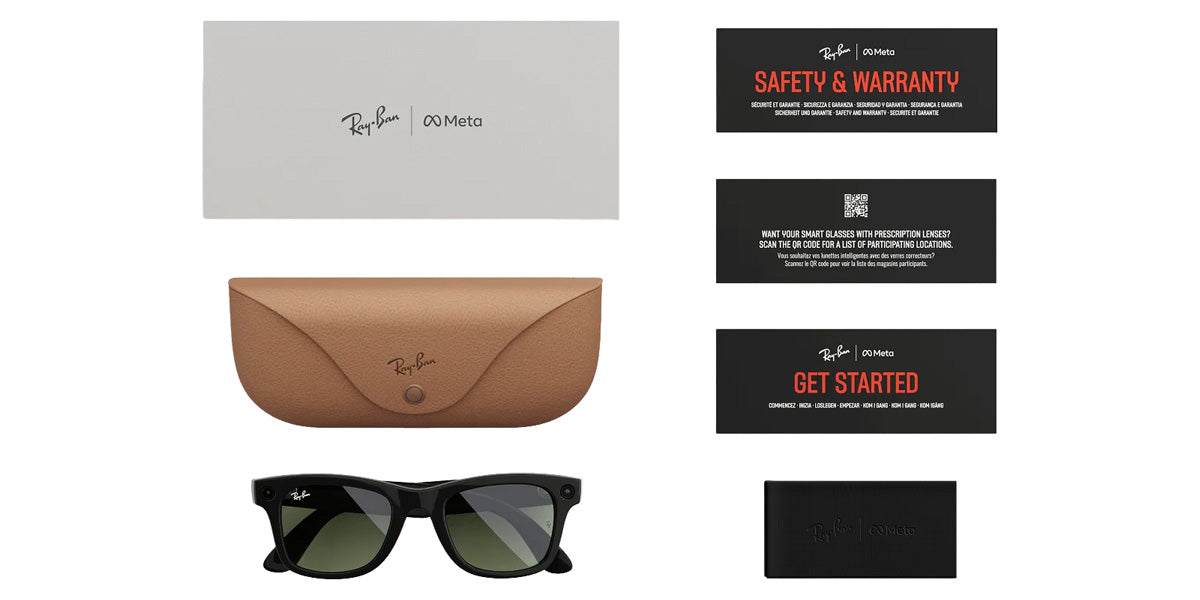 RAY-BAN SUNGLASSES META WAYFARER (GEN 2) - RW4012 601/71 50 - Shiny Black