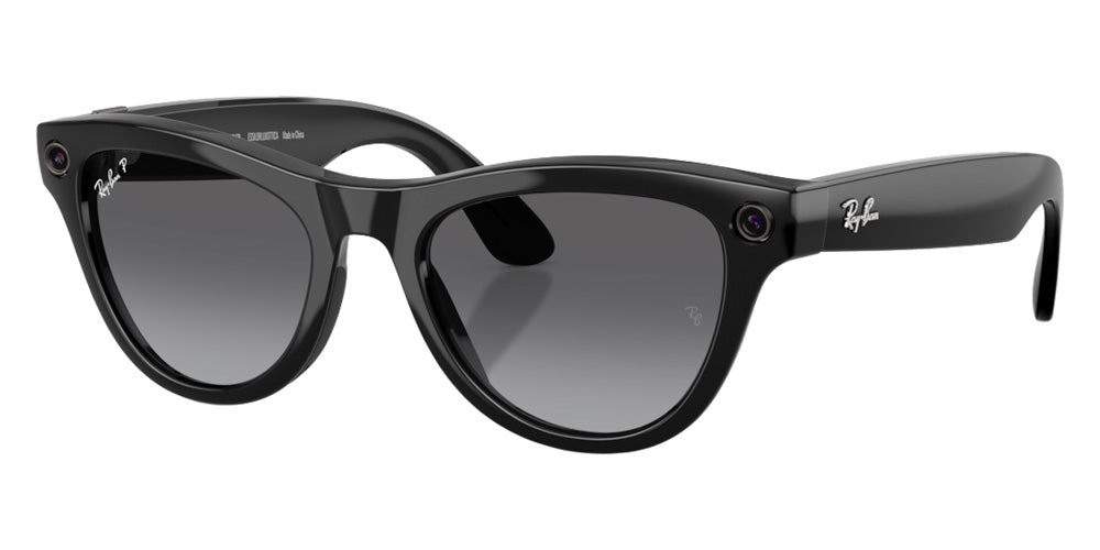 RAY-BAN SUNGLASSES META SKYLER (GEN 2) - RW4014 601/T3 52 - Shiny Black