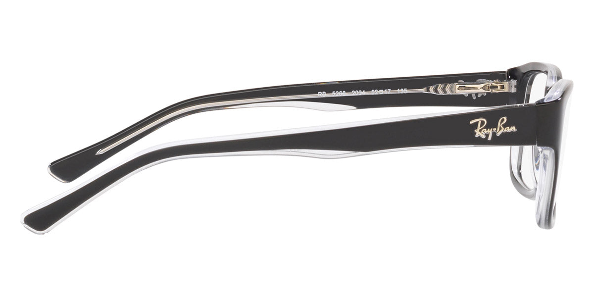 RAY-BAN EYEGLASSES - RX5268 2034 52 - Black on Transparent